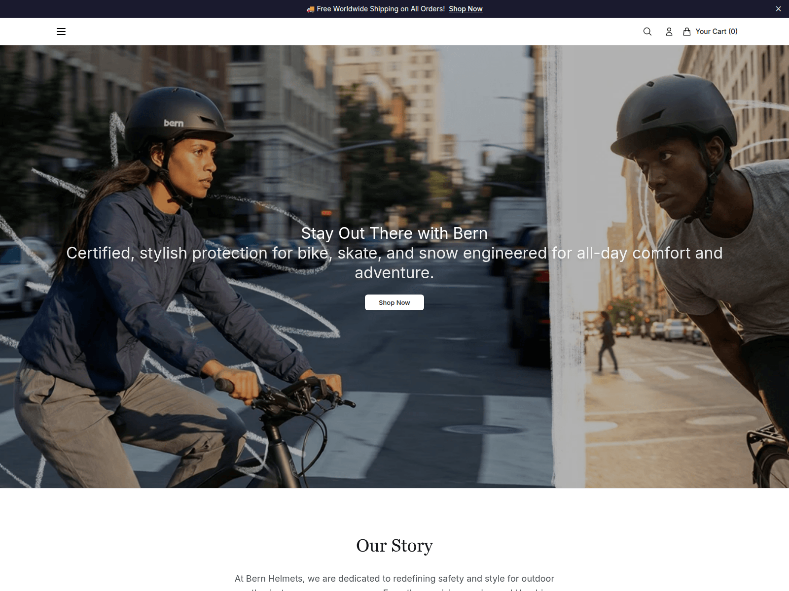 Screenshot of bernhelmetsgear.shop