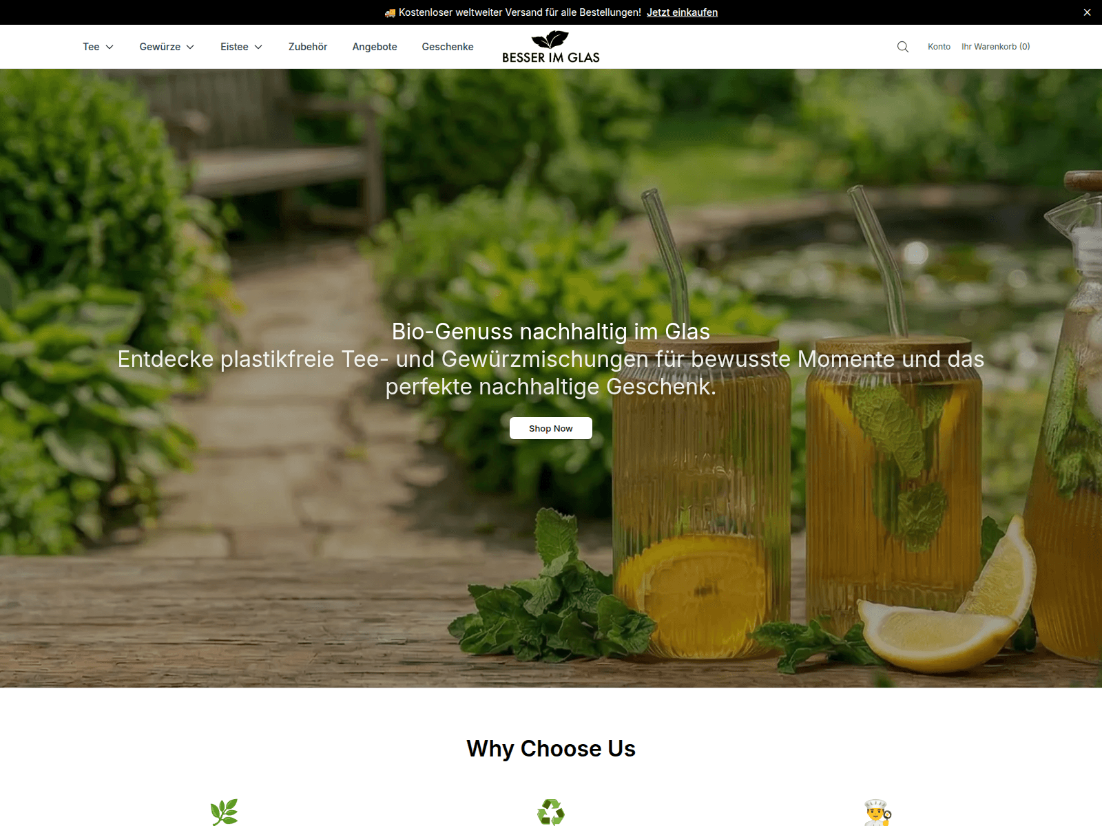Screenshot of bessernow.shop