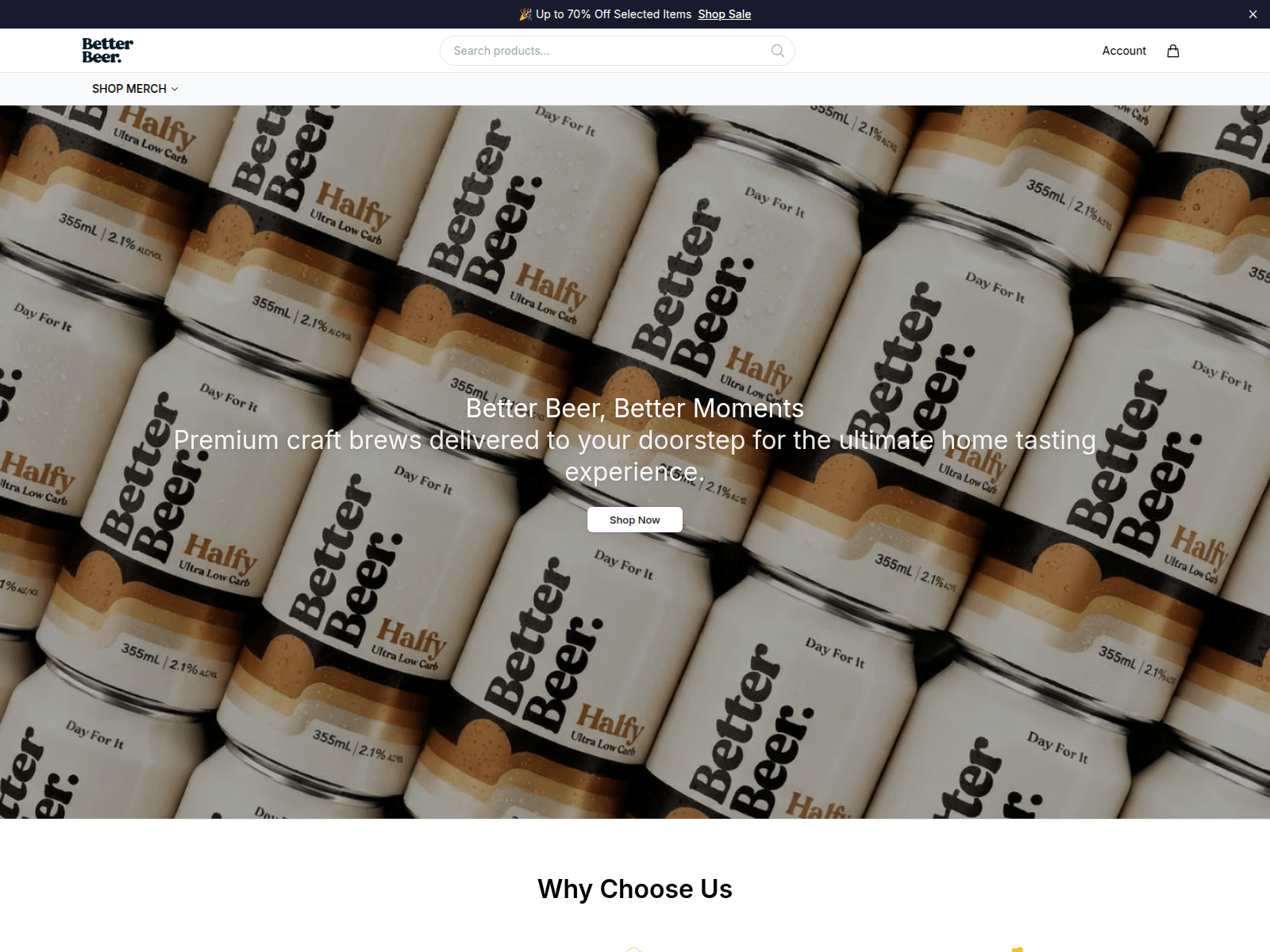 Screenshot of betterbeerhq.shop