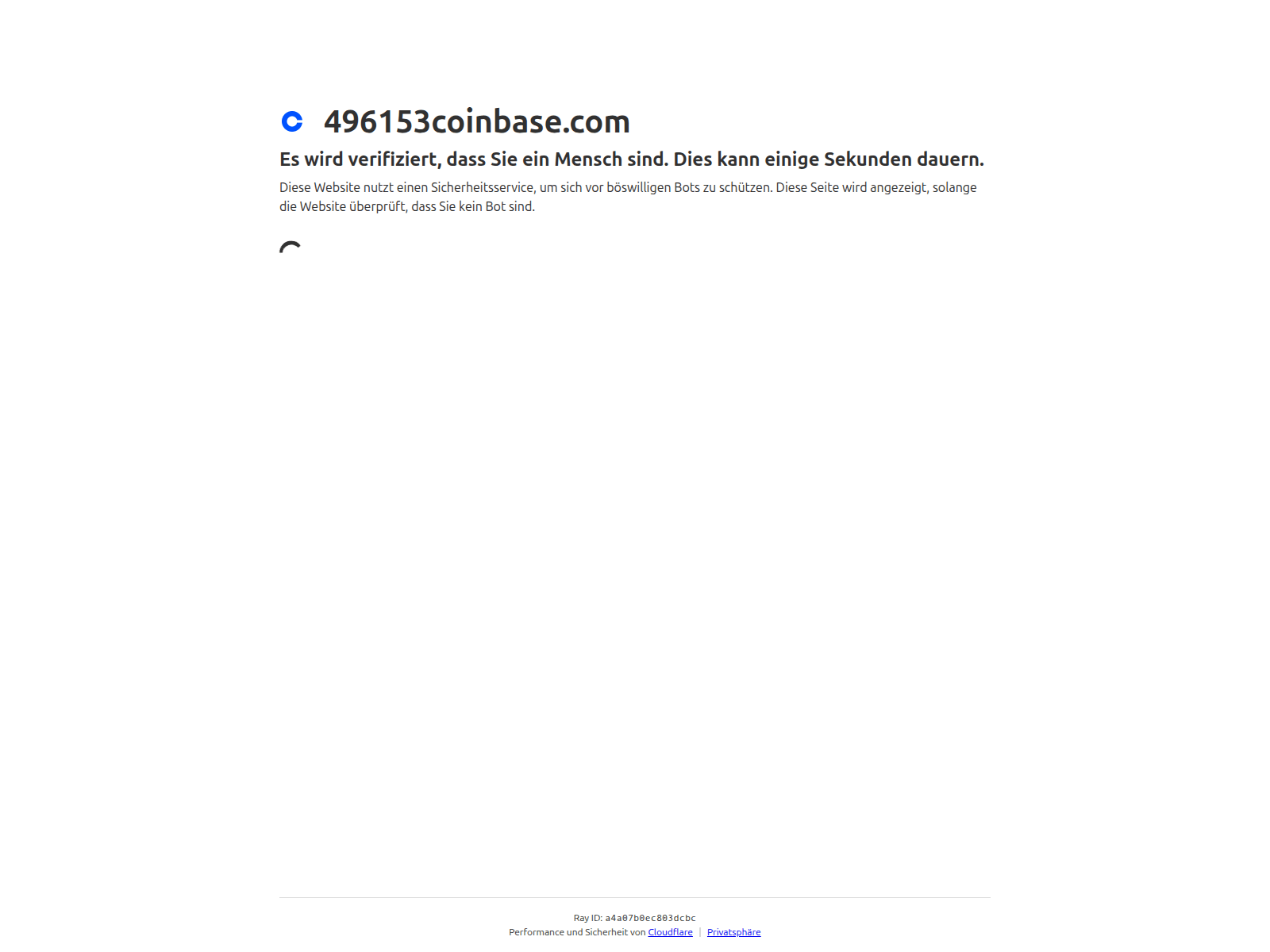 Screenshot of 496153coinbase.com