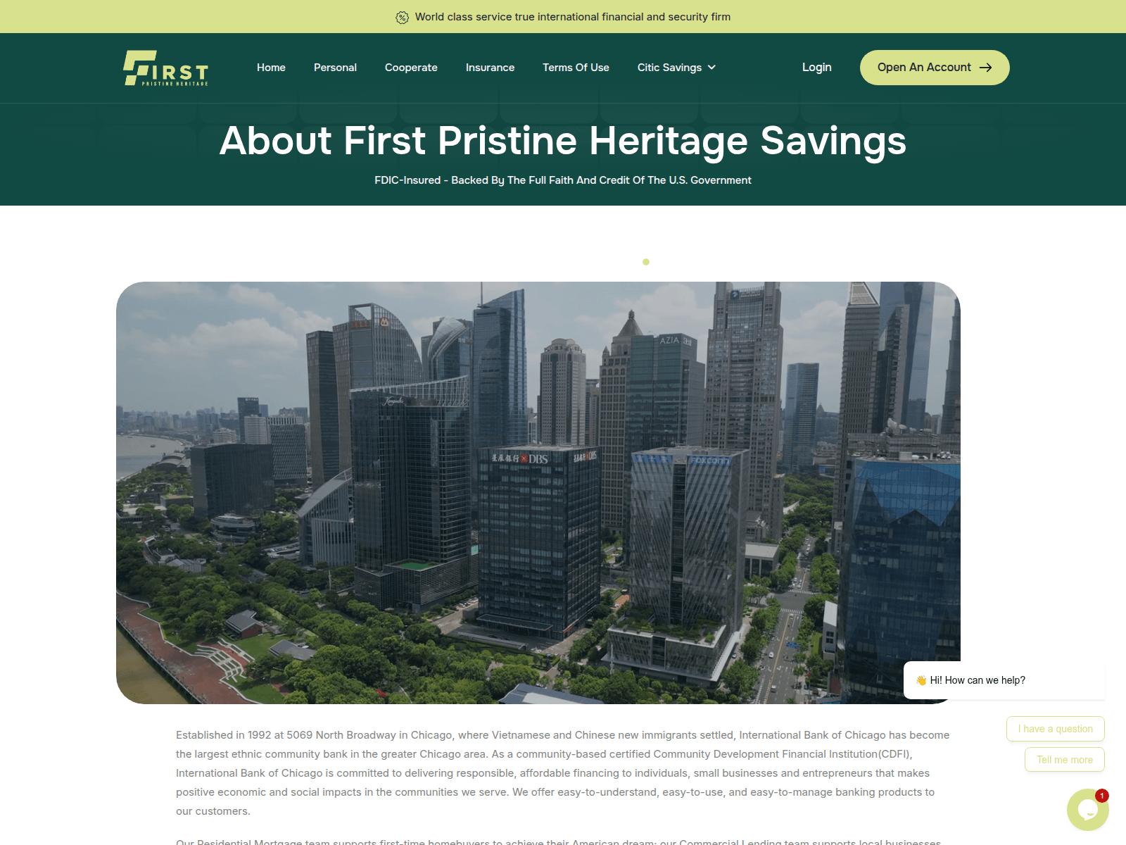 Снимок экрана firstpristineheritage.com