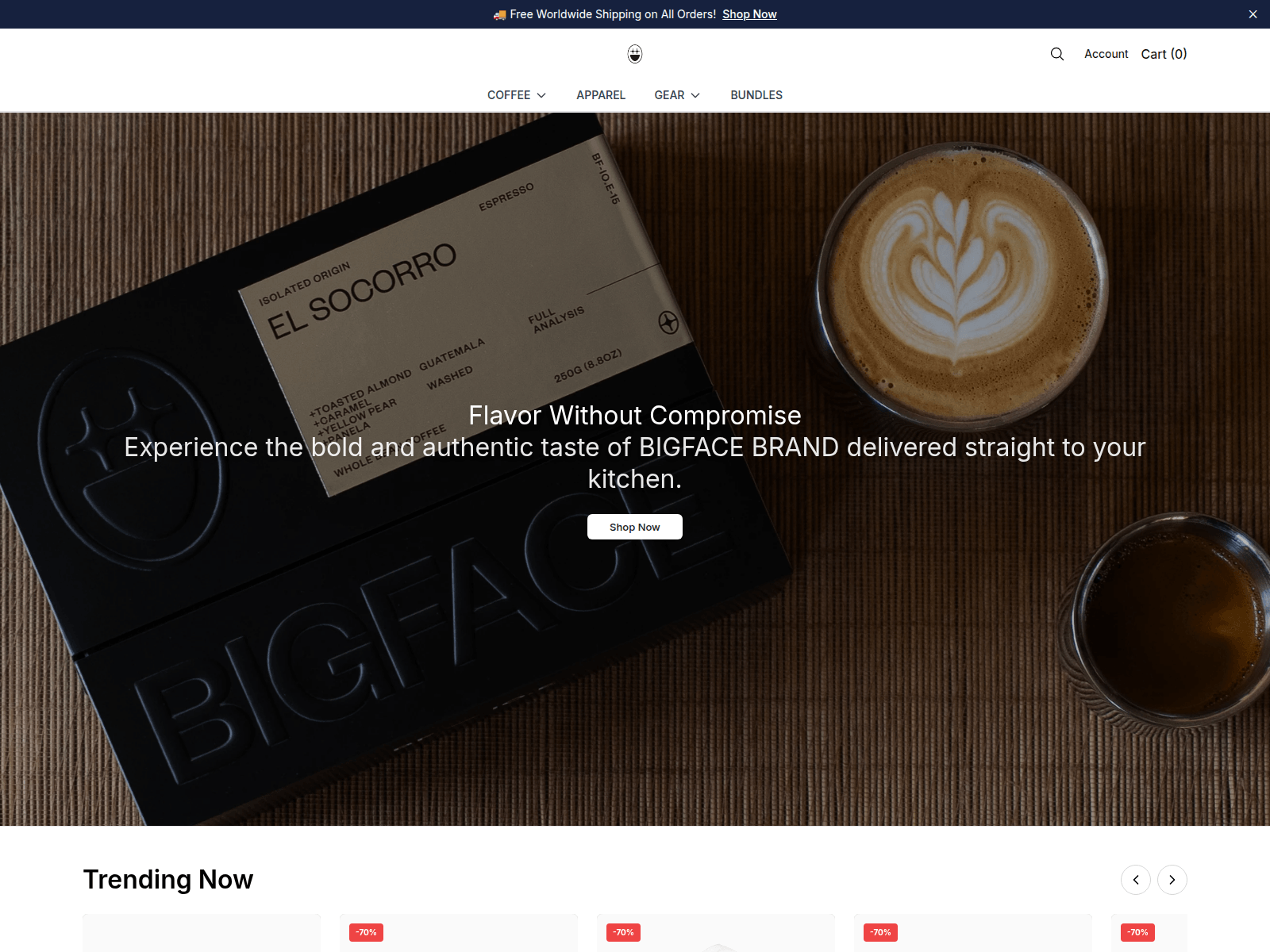 Снимок экрана bigfacebrandshop.shop