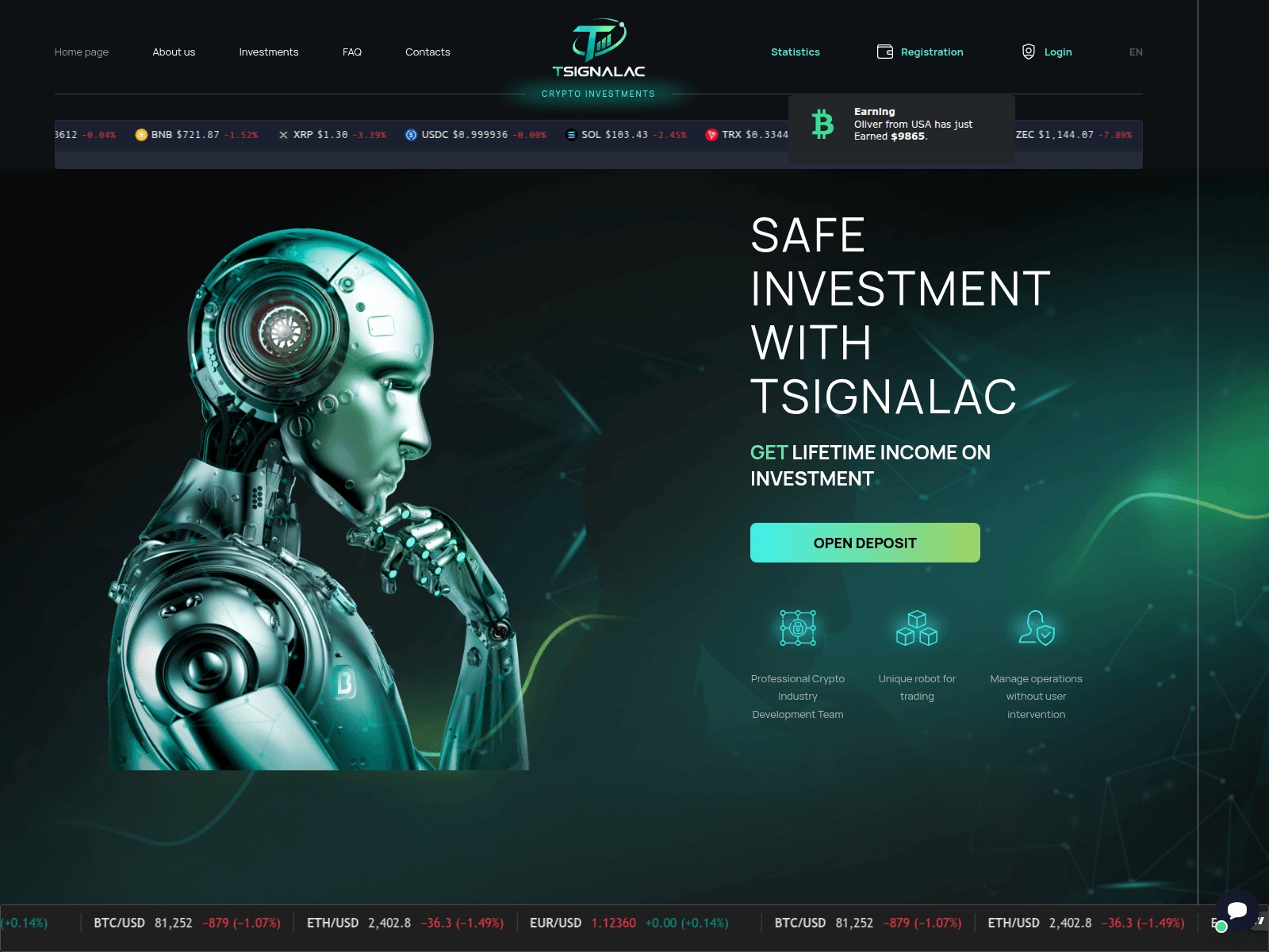 Screenshot of tsignalac.com