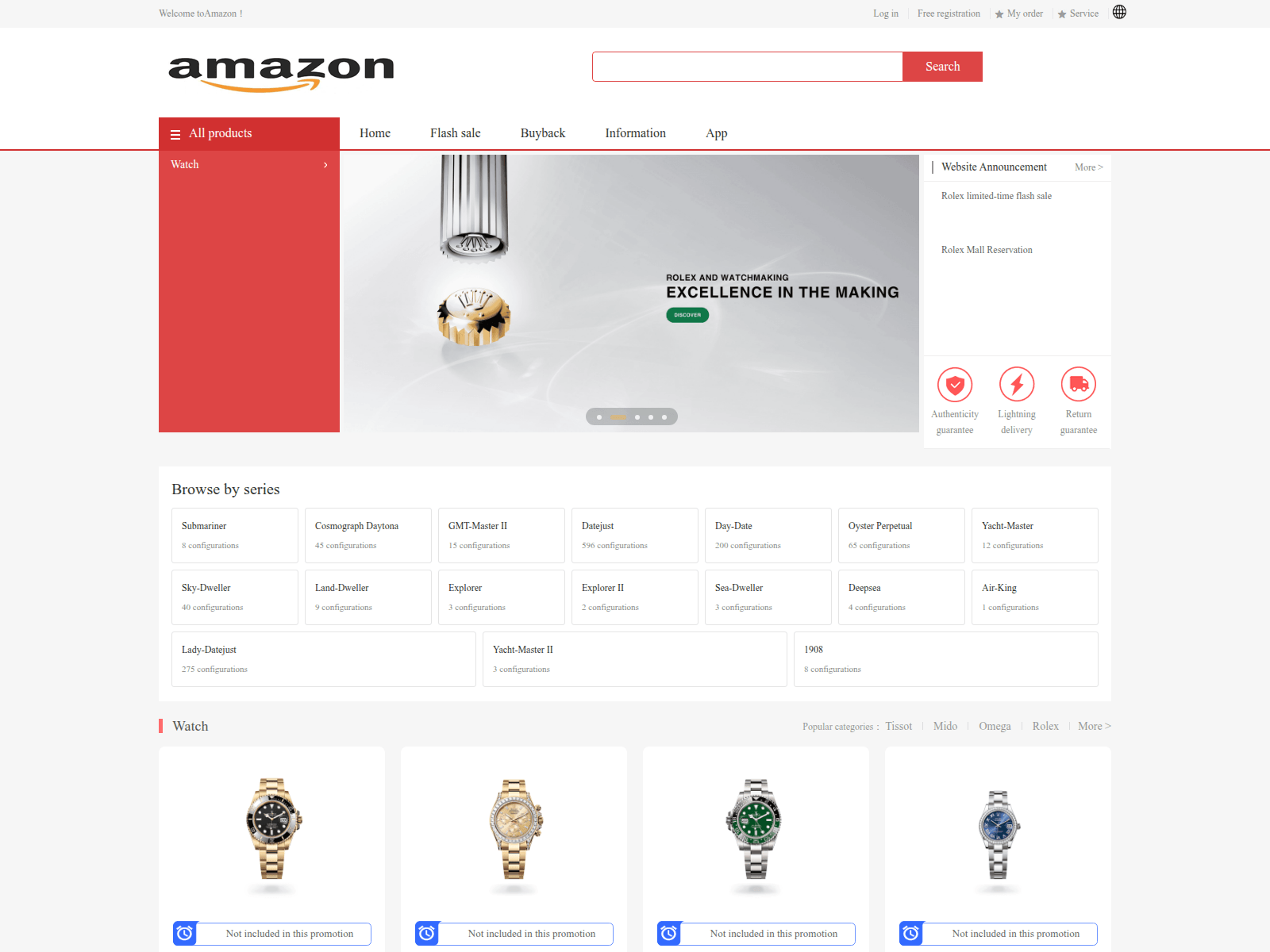 Captura de tela de rolex5.com