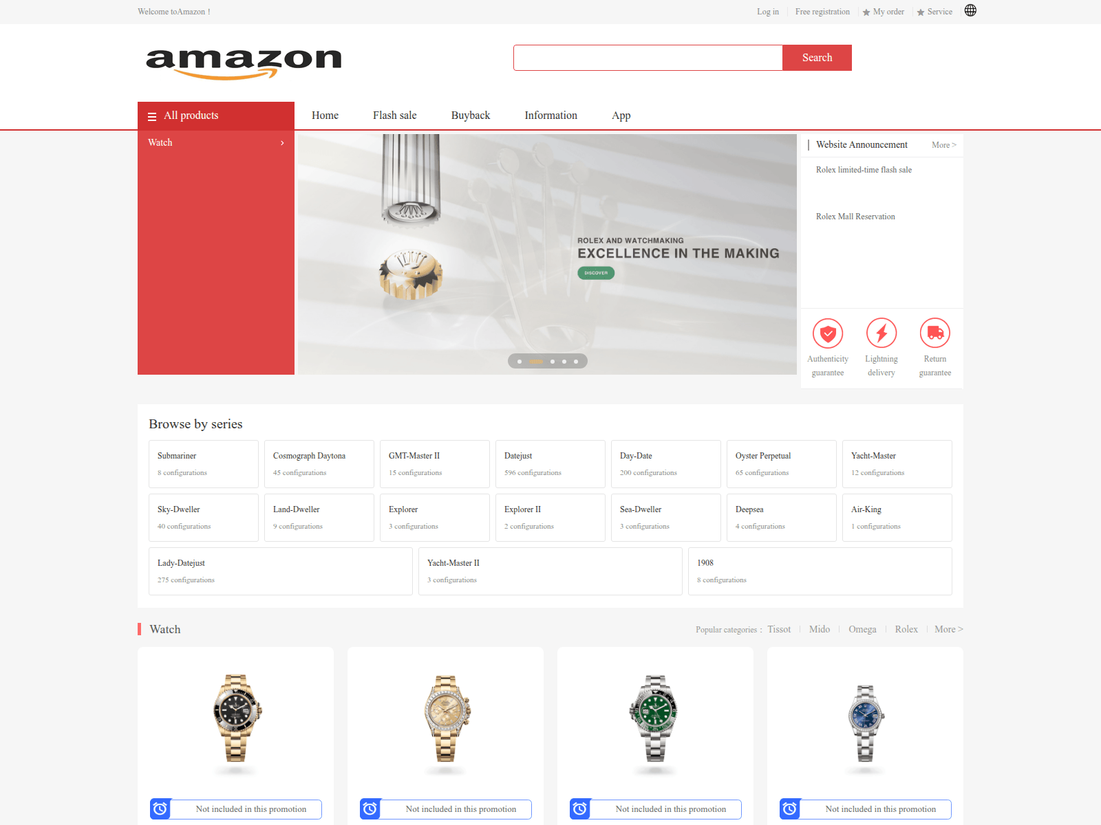 Captura de tela de rolex5.com