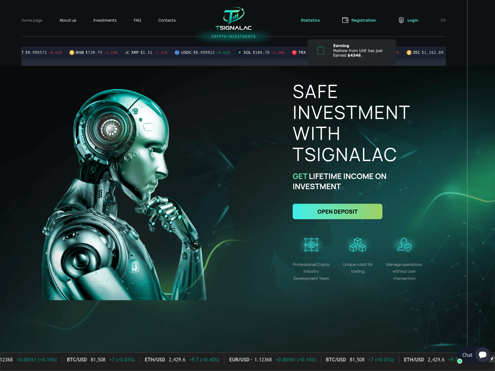 Screenshot of tsignalac.com