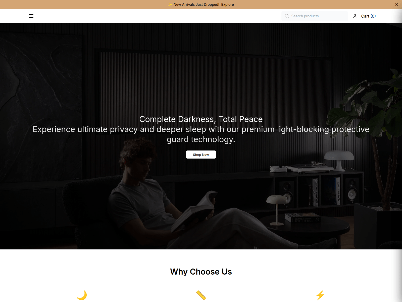 Screenshot of blackoutlane.shop