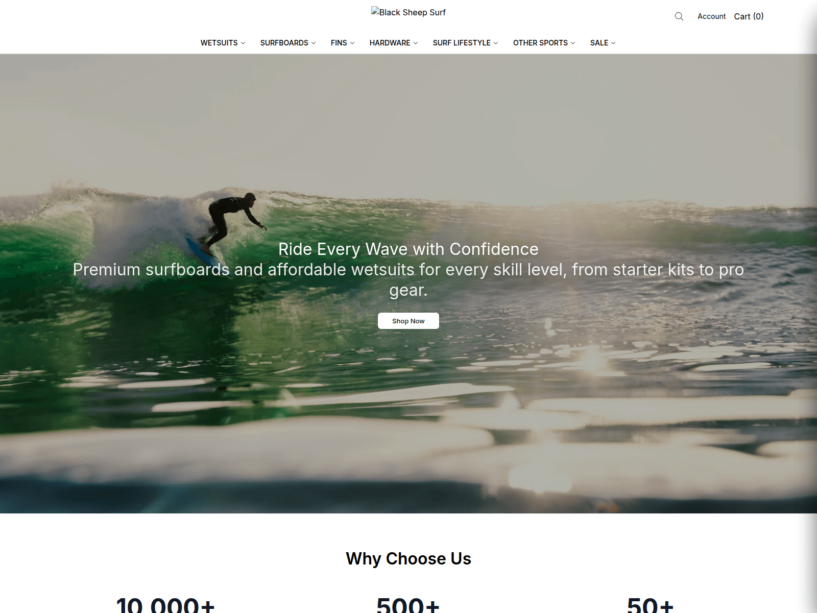 Screenshot of blacksheepsurfcoshop.shop