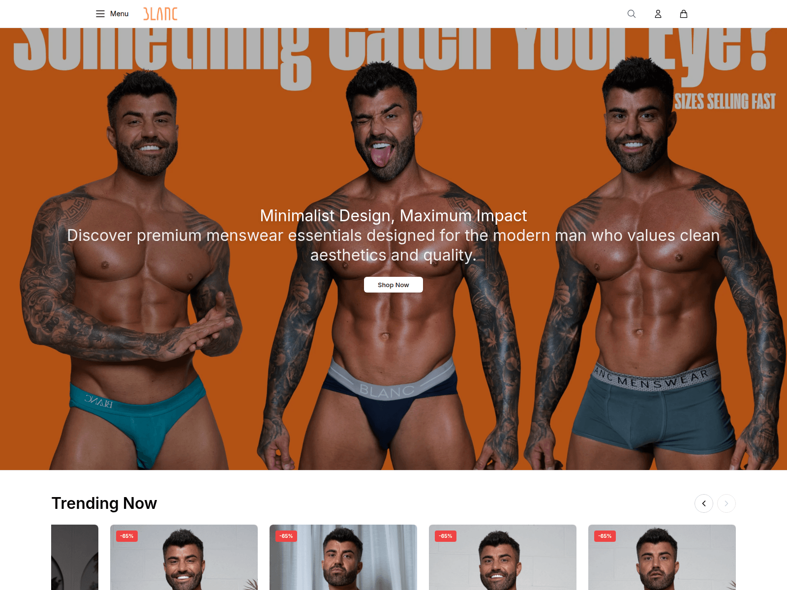Screenshot of blancmenswearhq.shop