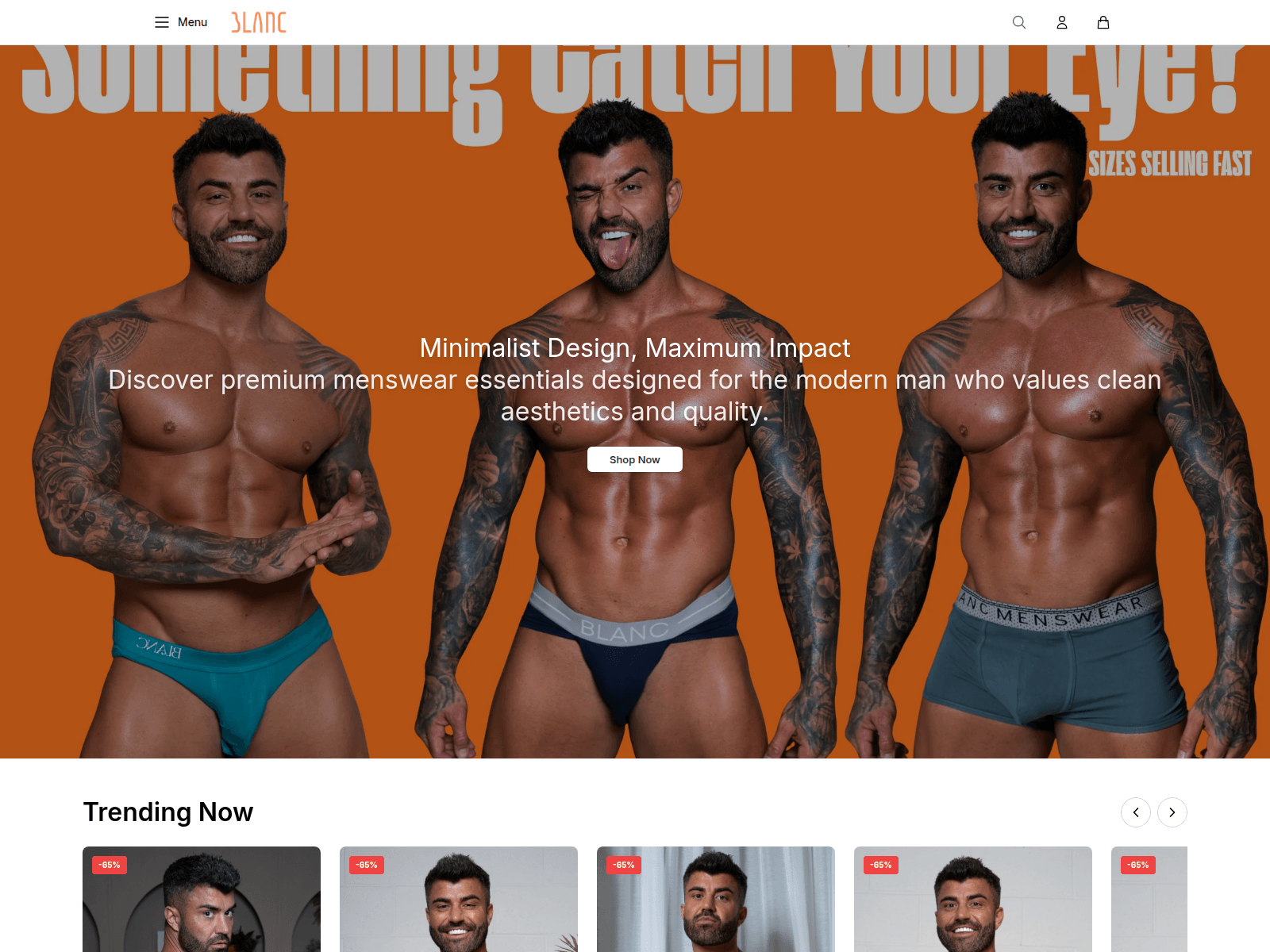 Screenshot of blancmenswearhq.shop
