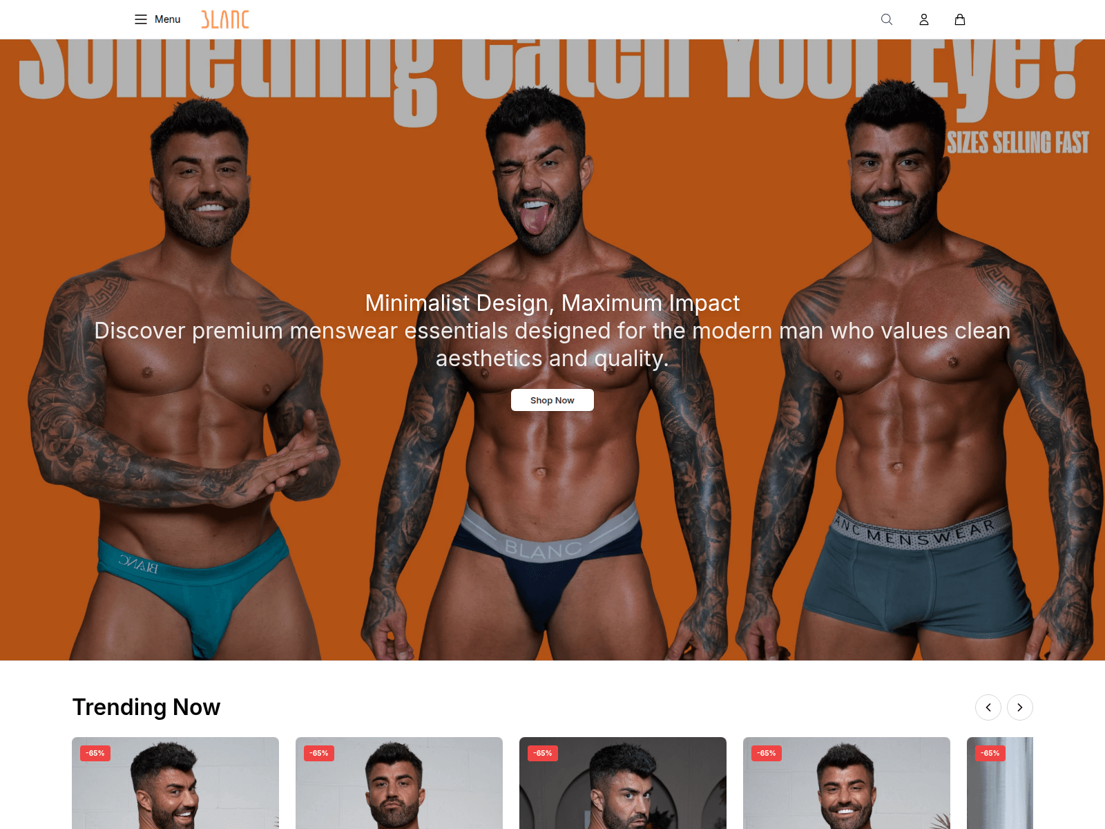 Screenshot of blancmenswearhq.shop