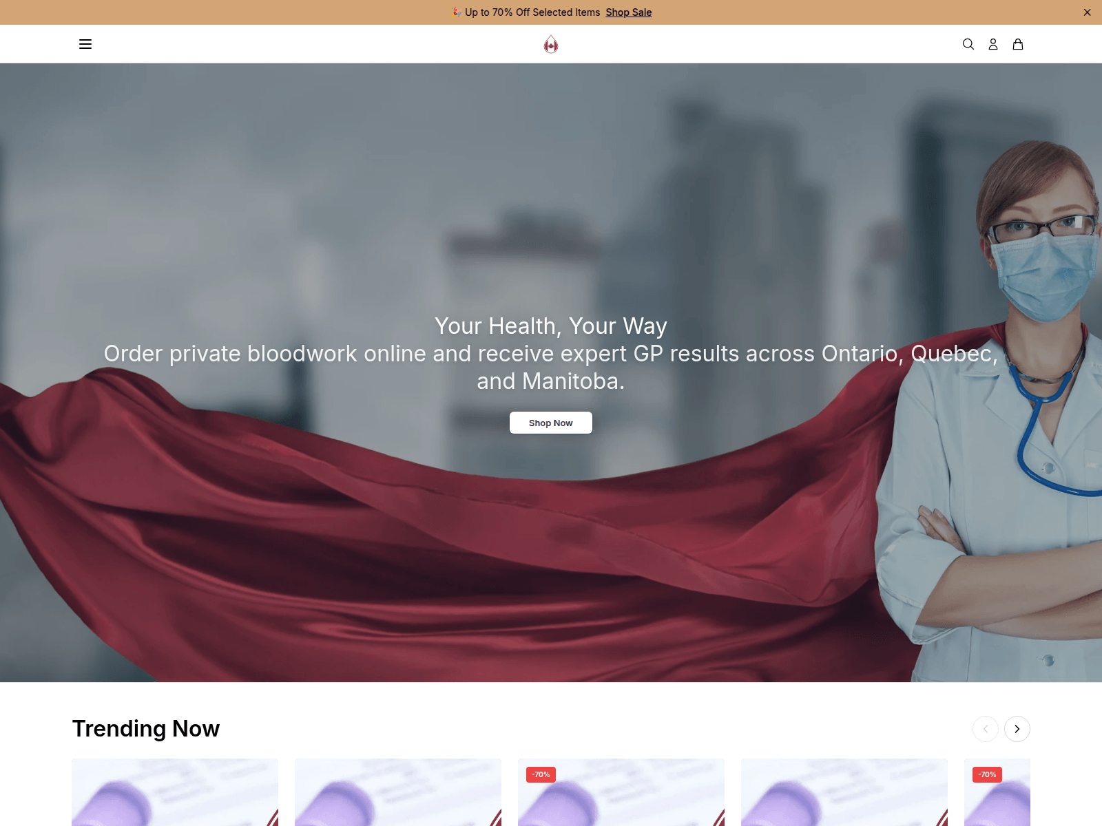 Снимок экрана bloodtestscanadahealth.shop