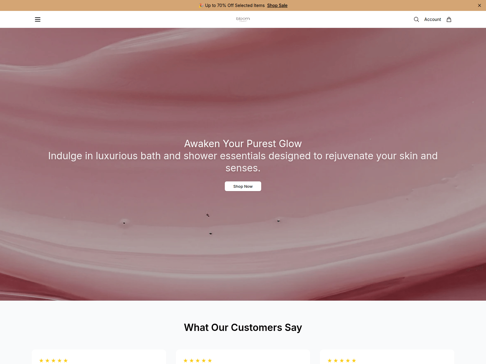 Screenshot of bloomcosmeticsbeauty.shop