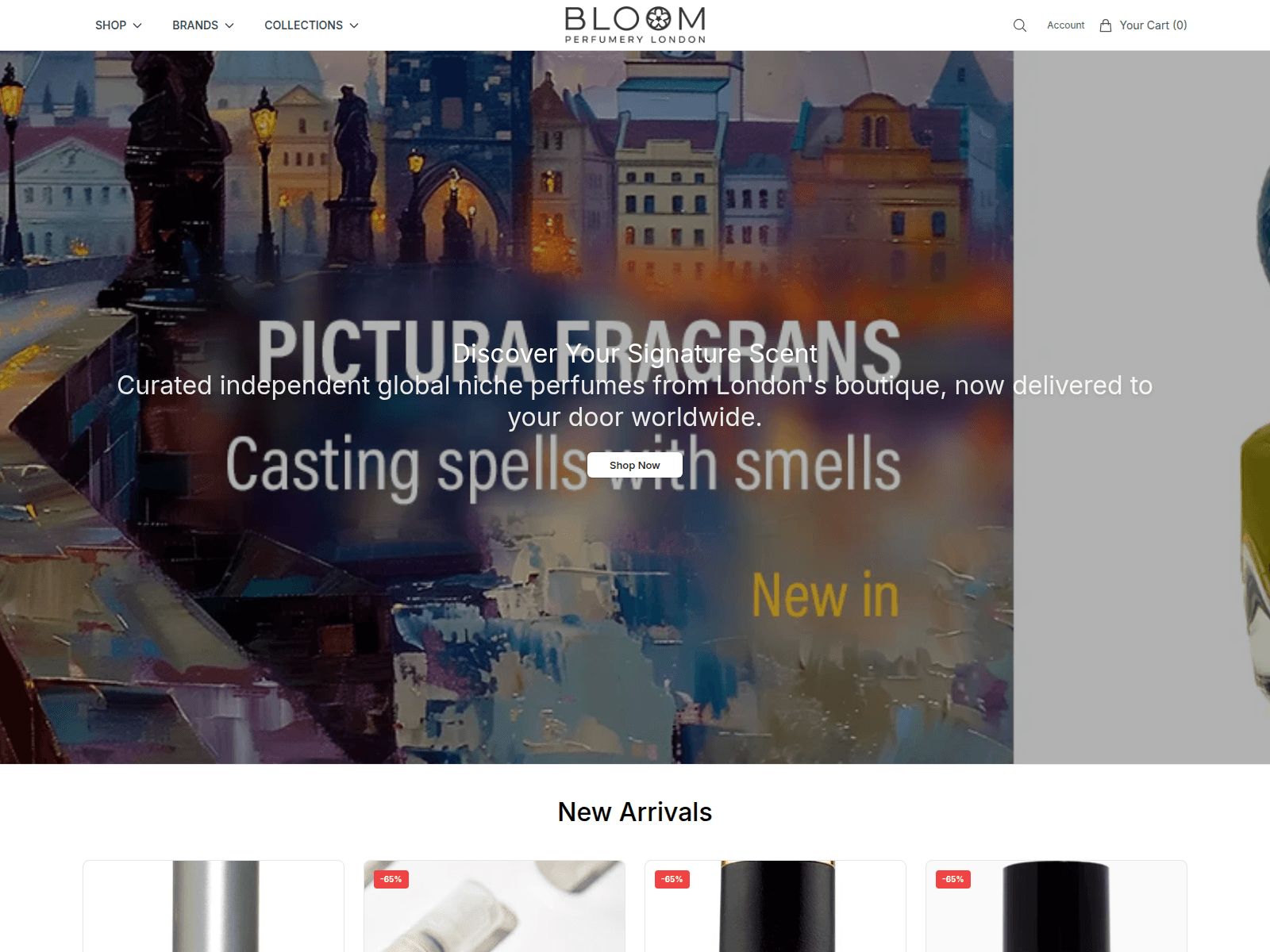Screenshot of bloomperfumeryhq.shop