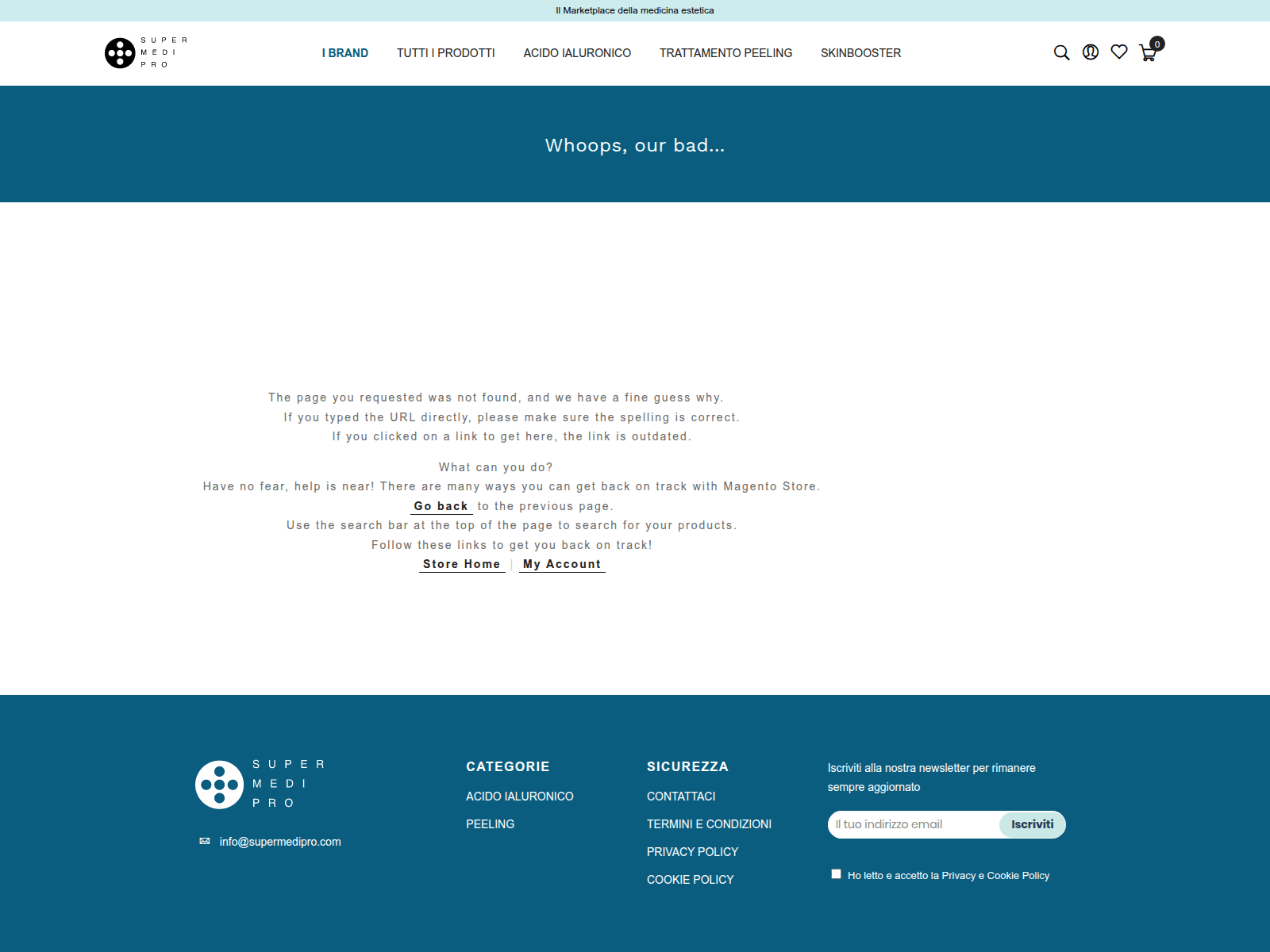 Screenshot of supermedipro.com