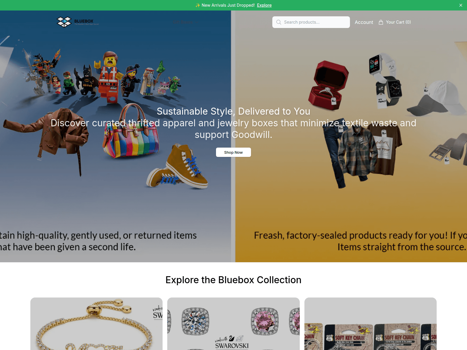 Screenshot of blueboxstyle.shop