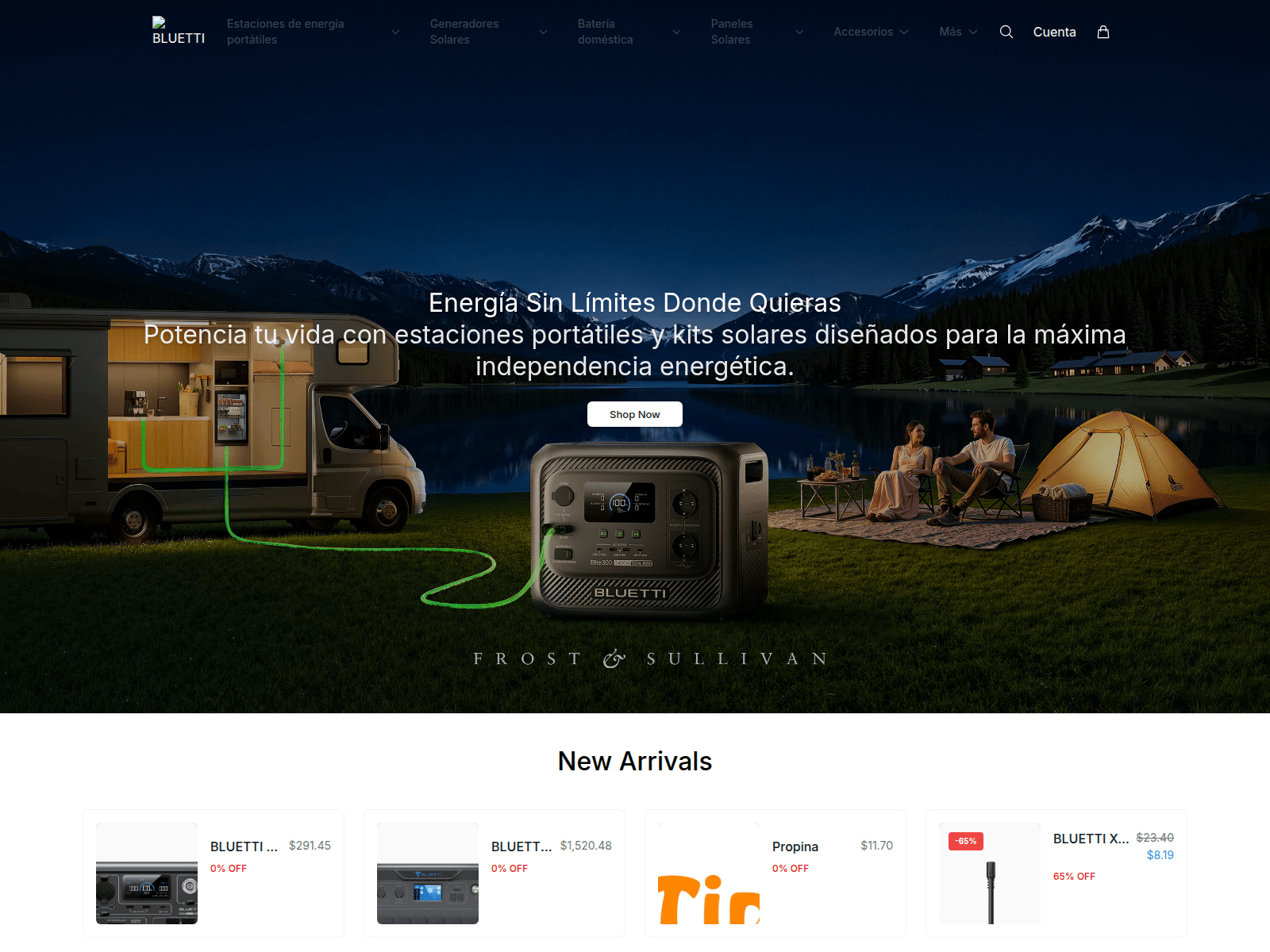Screenshot of bluettiglobal.shop