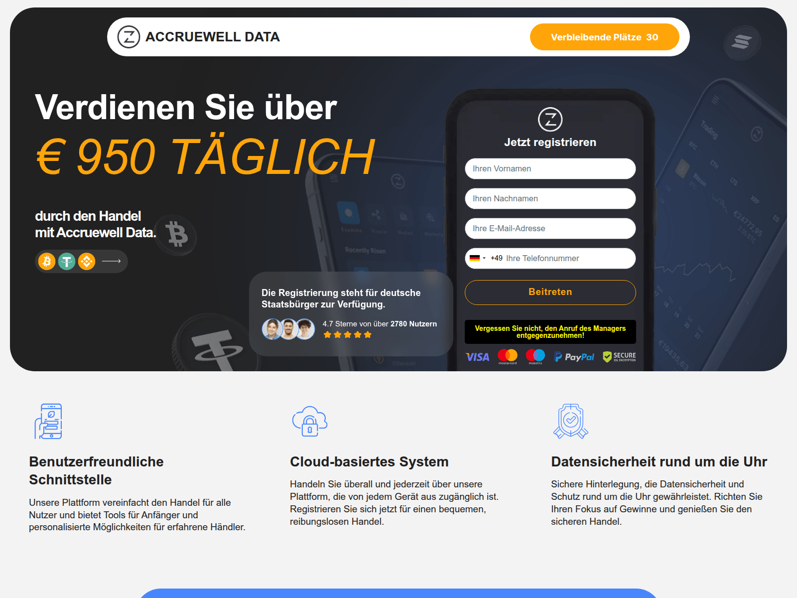 Screenshot of accruewelldata.com