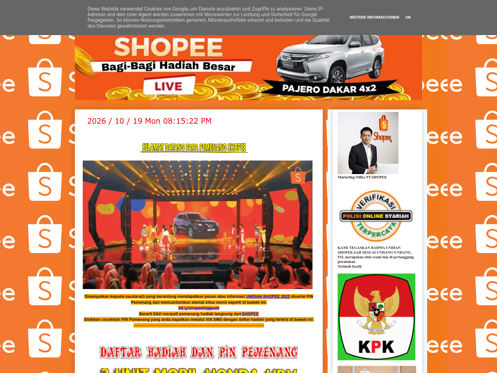 Screenshot of shopee-id-1010.blogspot.com