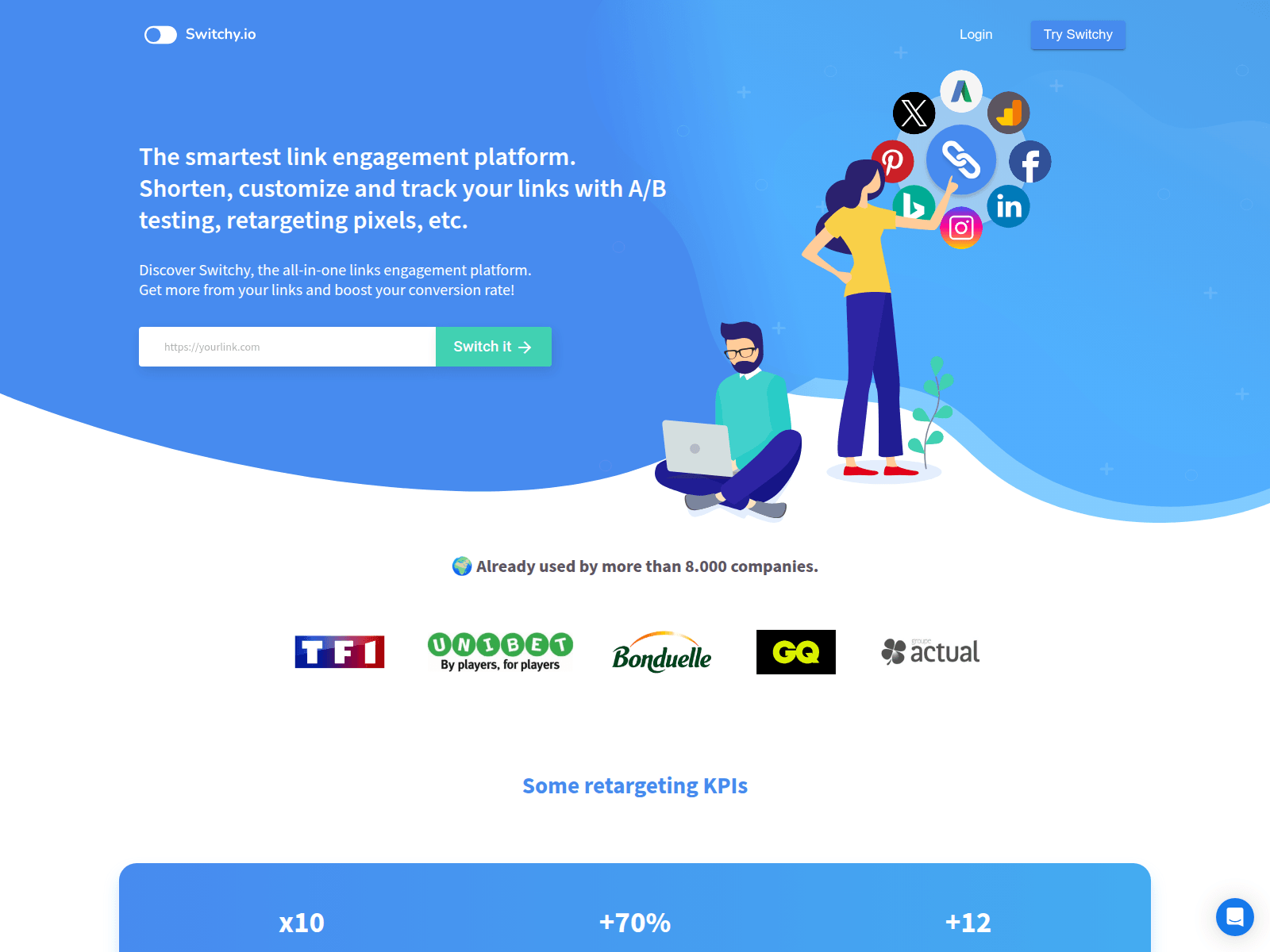 Screenshot of links.analisedisc.com.br