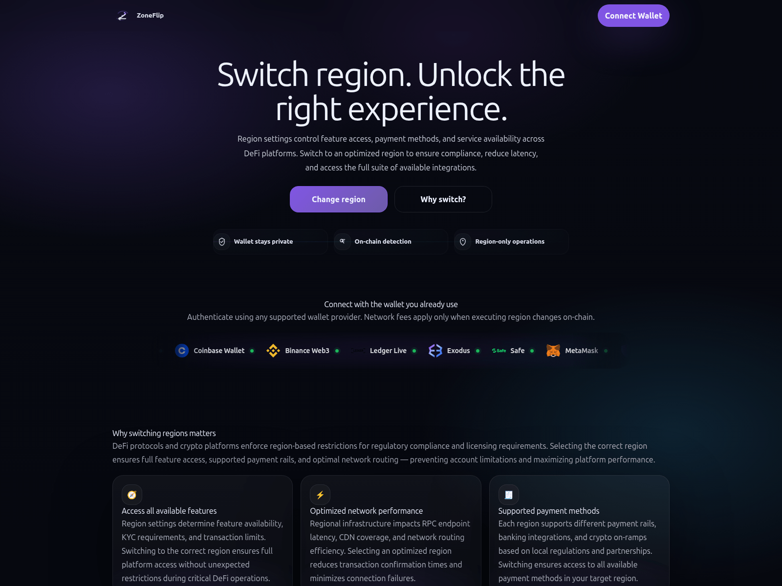 Screenshot of zoneflip.info