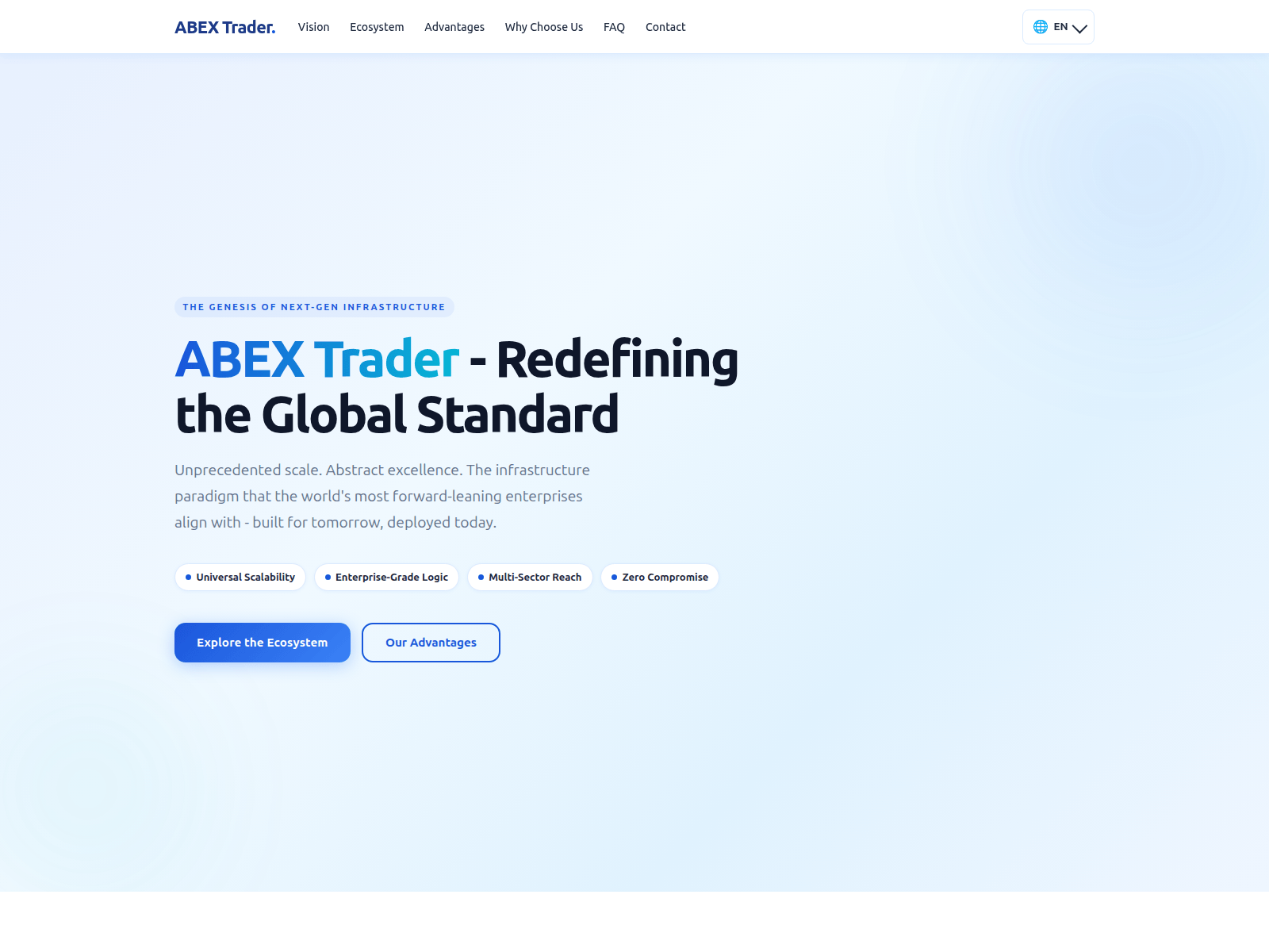 Screenshot of abextrader.com