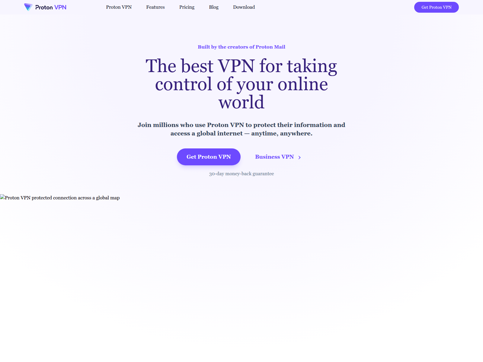 Снимок экрана protonvpn.st