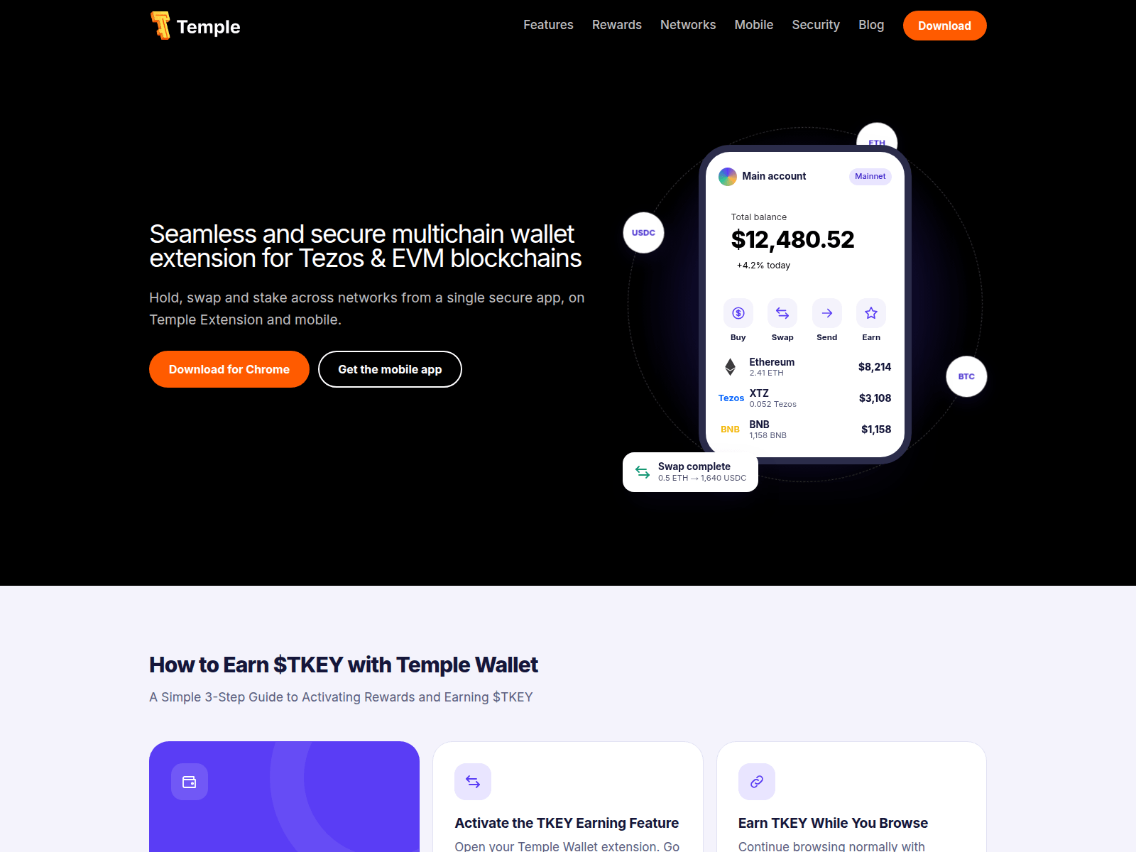 Screenshot of templewallet.org