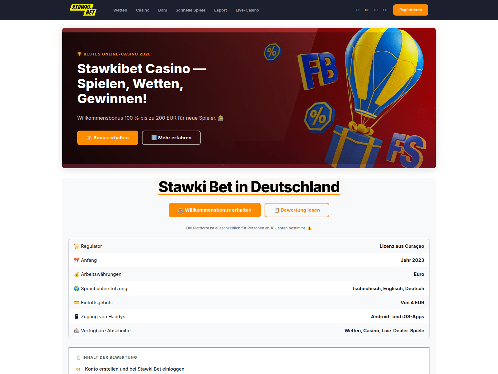 Screenshot of stawki-bets.de