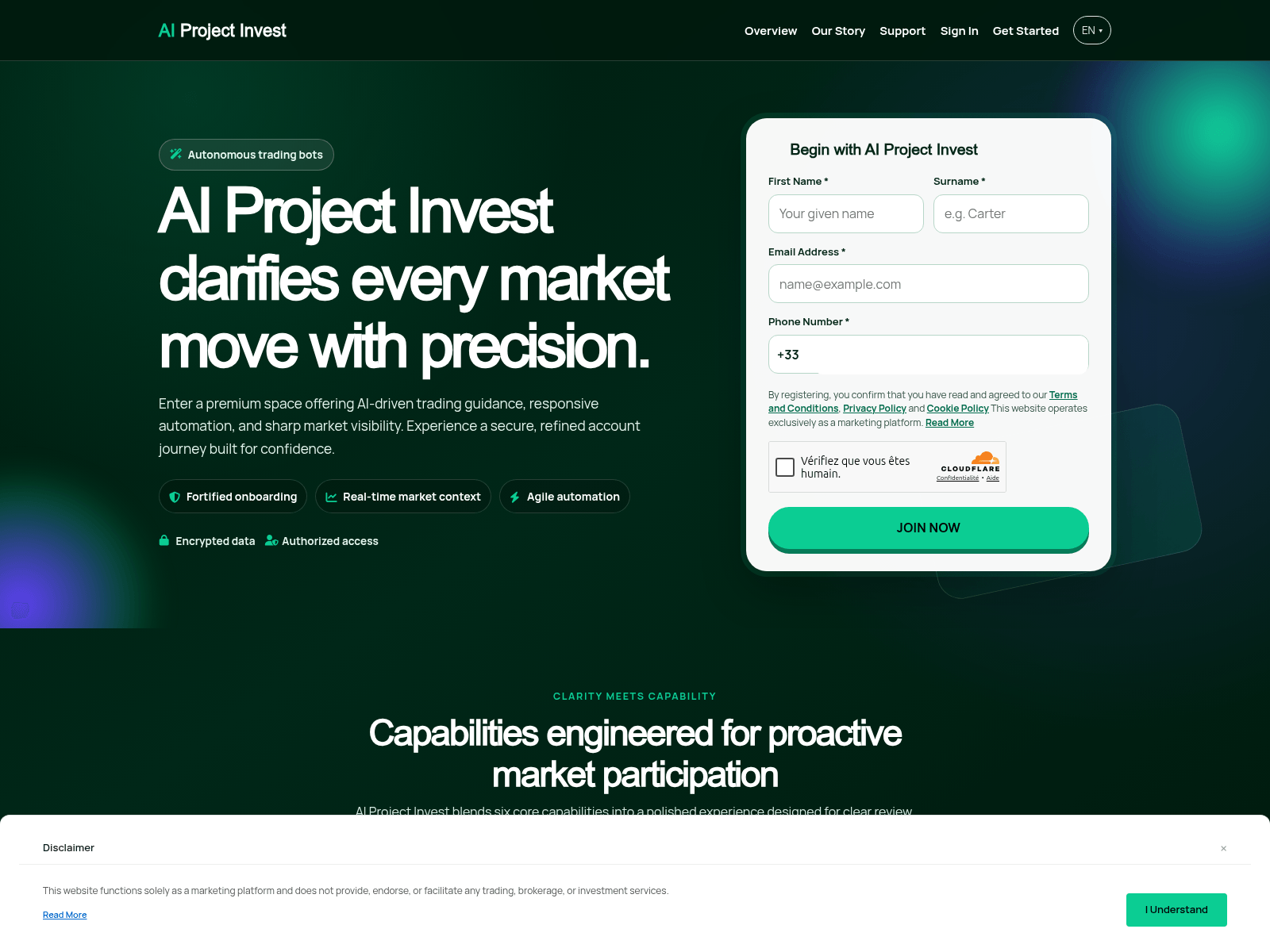 Screenshot of ai-project-invest.shop
