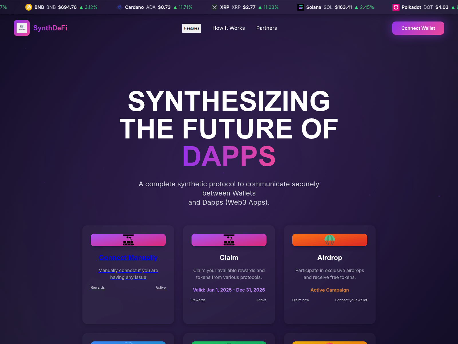 Screenshot of clickdapp.pro