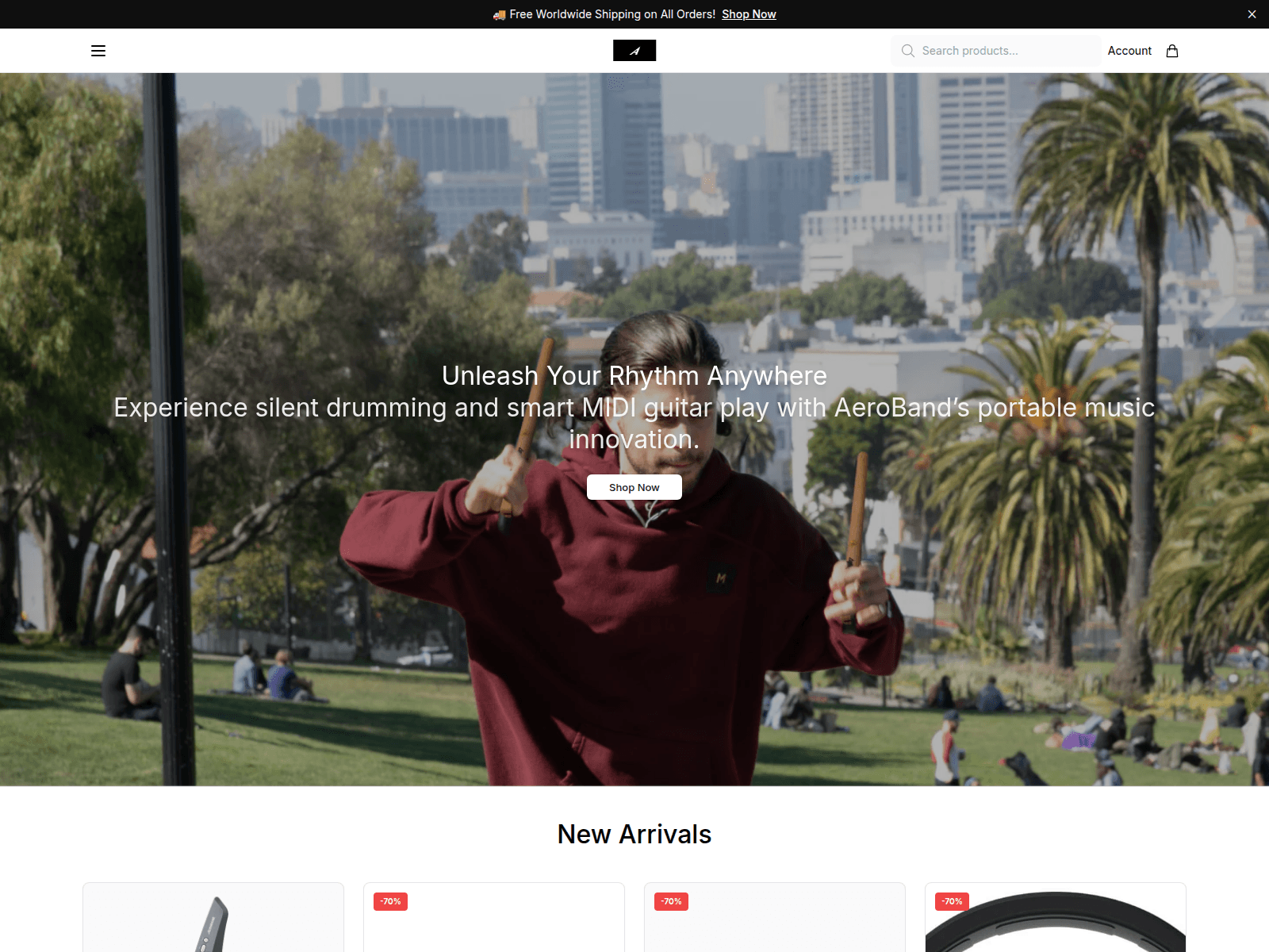 Screenshot of bndly.shop