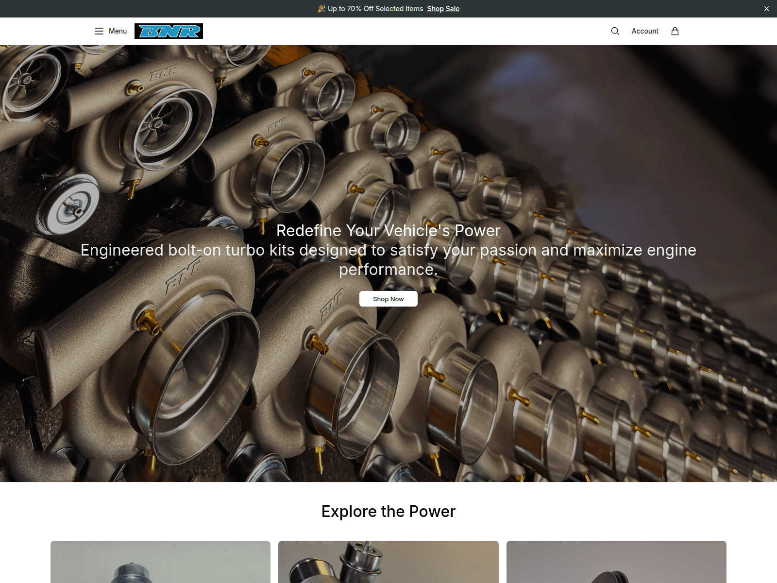 Screenshot of bnrturbosstore.shop