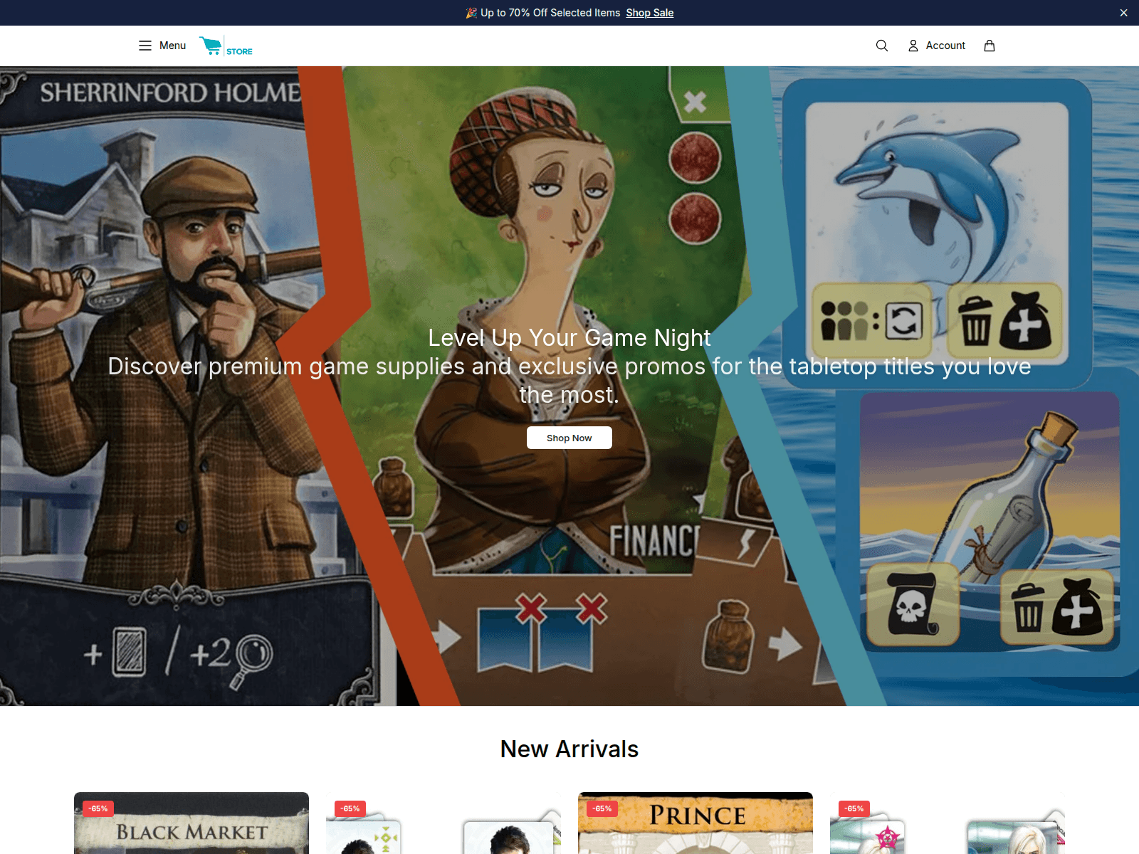 Screenshot of boardgamegeekstorehub.shop