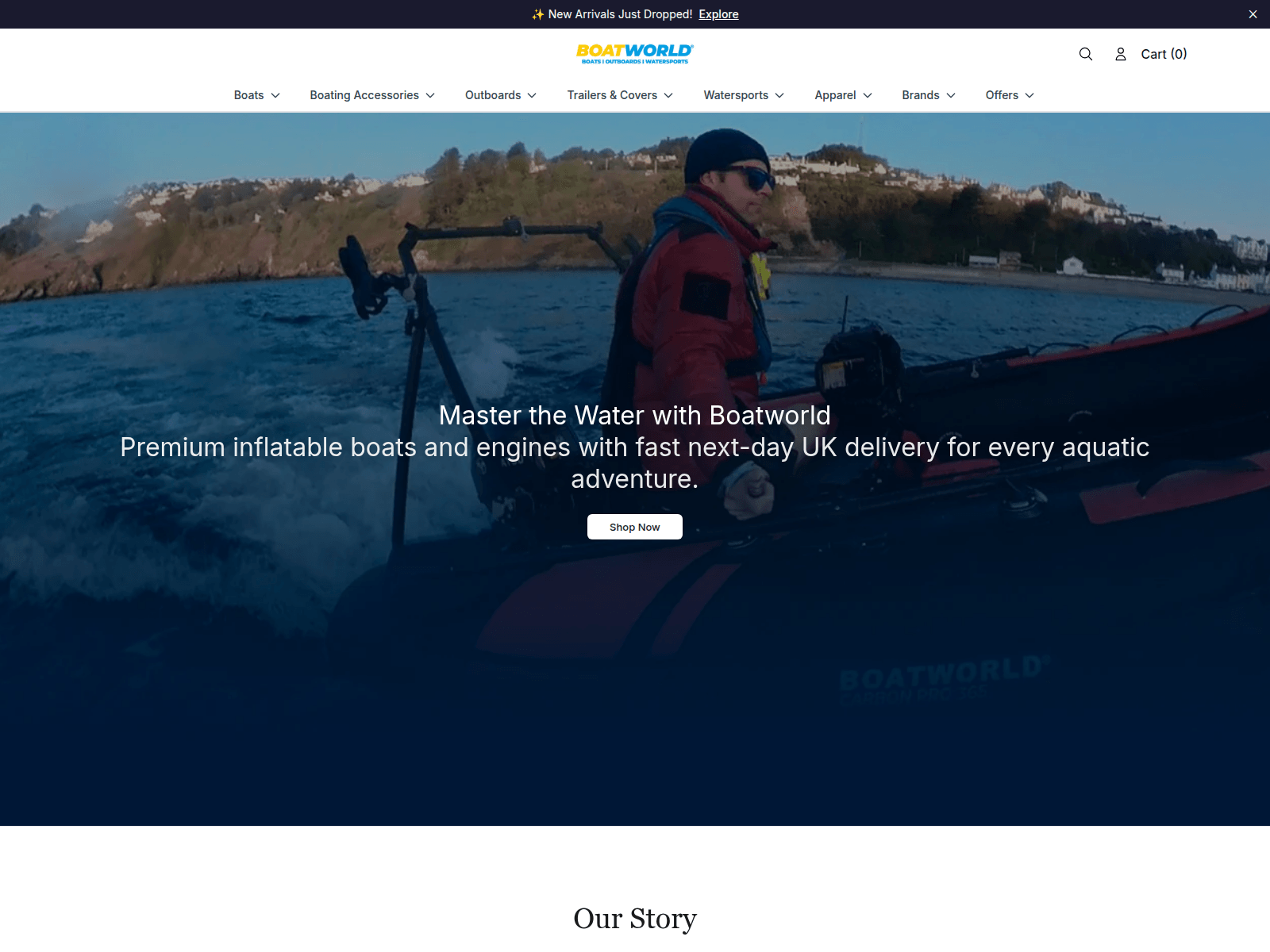 Screenshot of boatzone.shop