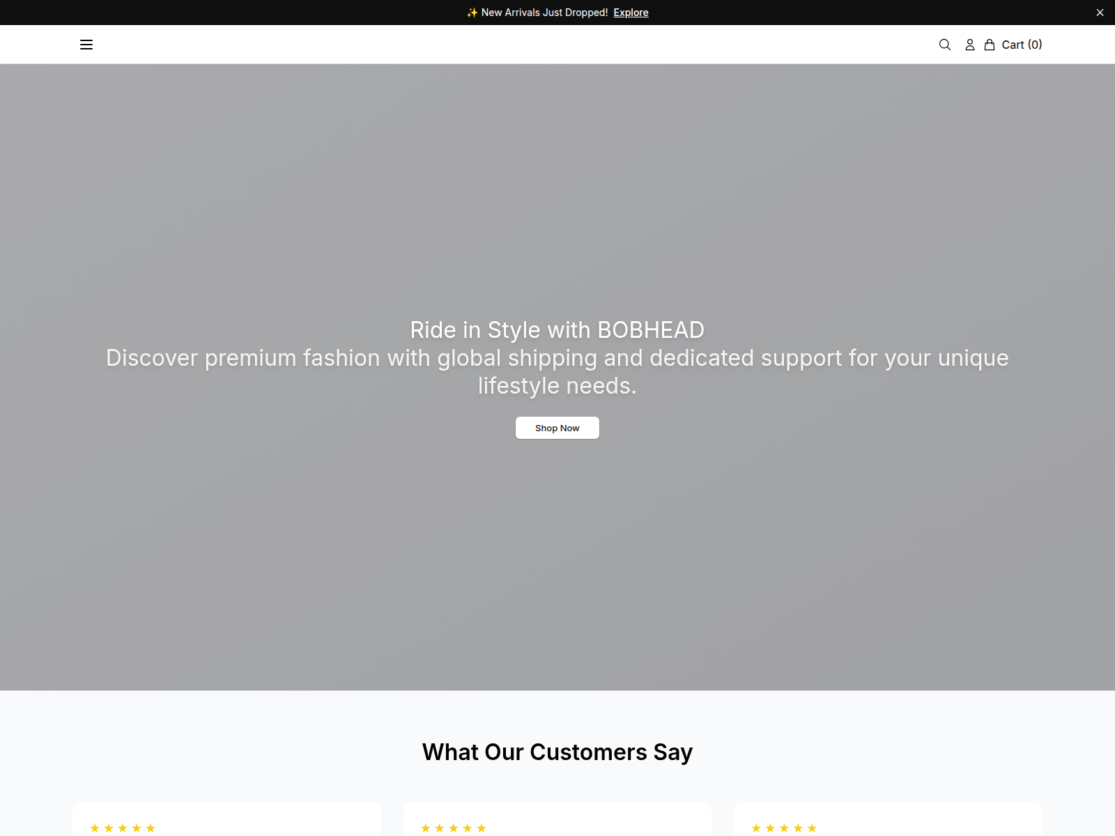 Screenshot of bobheadcustoms.shop