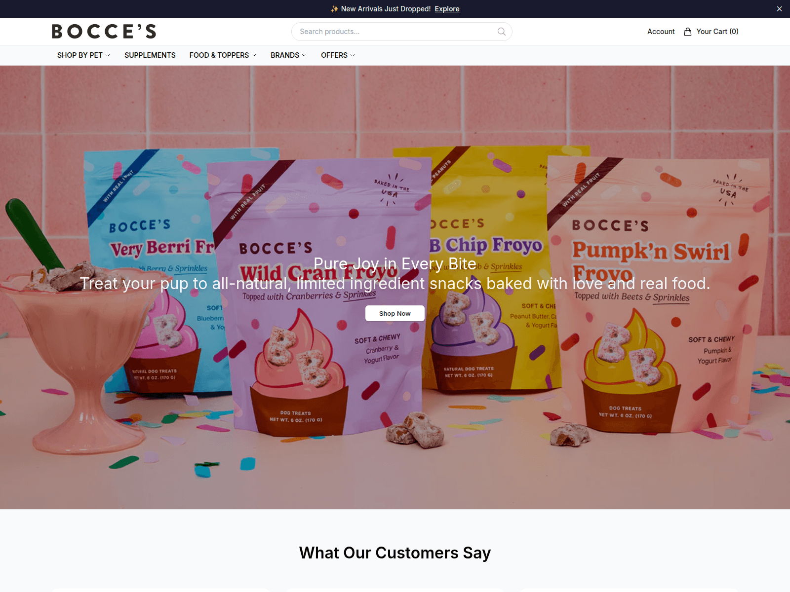 Screenshot di boccesbakeryonline.shop