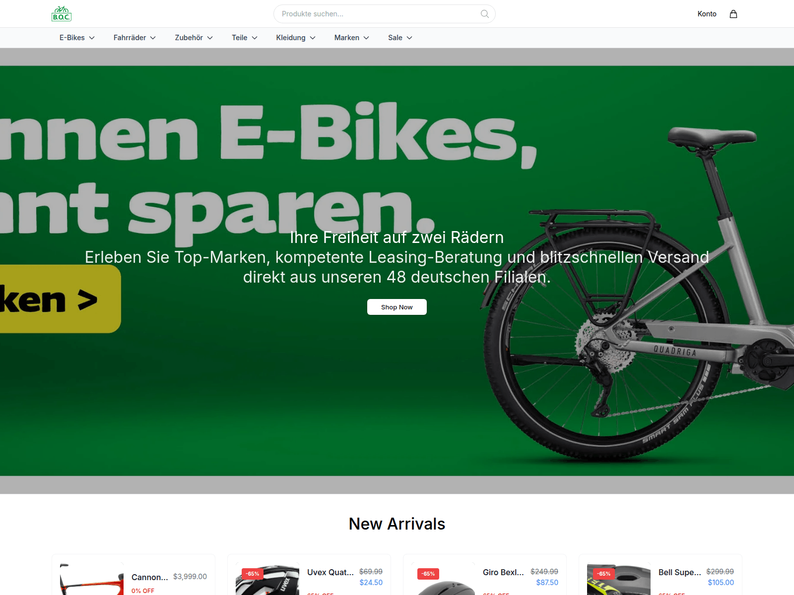 Screenshot of bocstore.shop