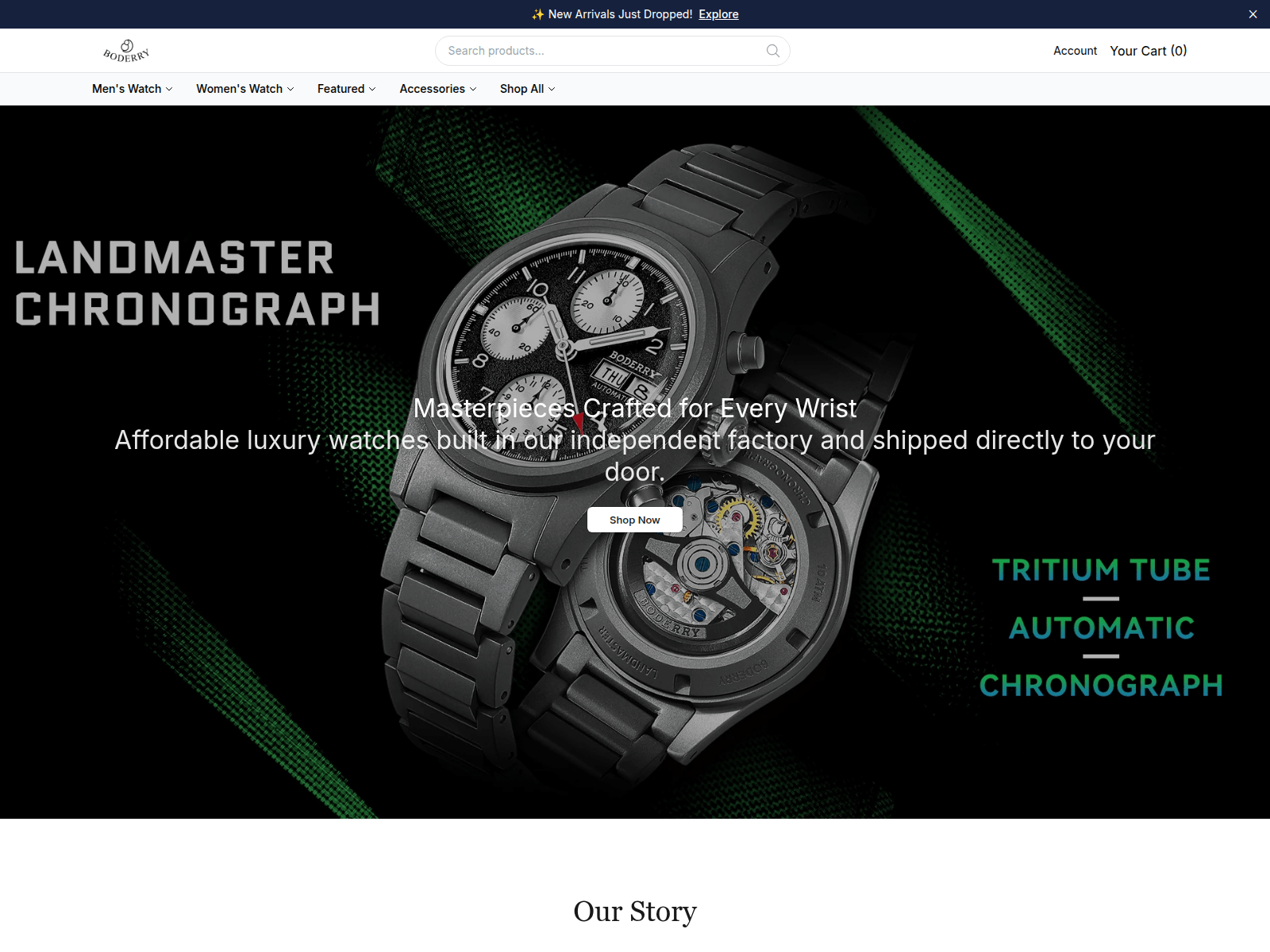 Screenshot of boderryhq.shop