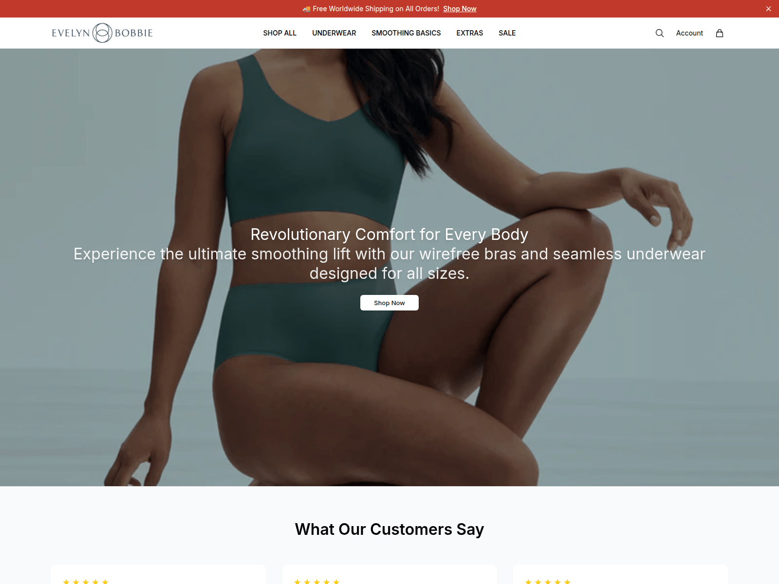 Screenshot of bobbiecomfort.shop