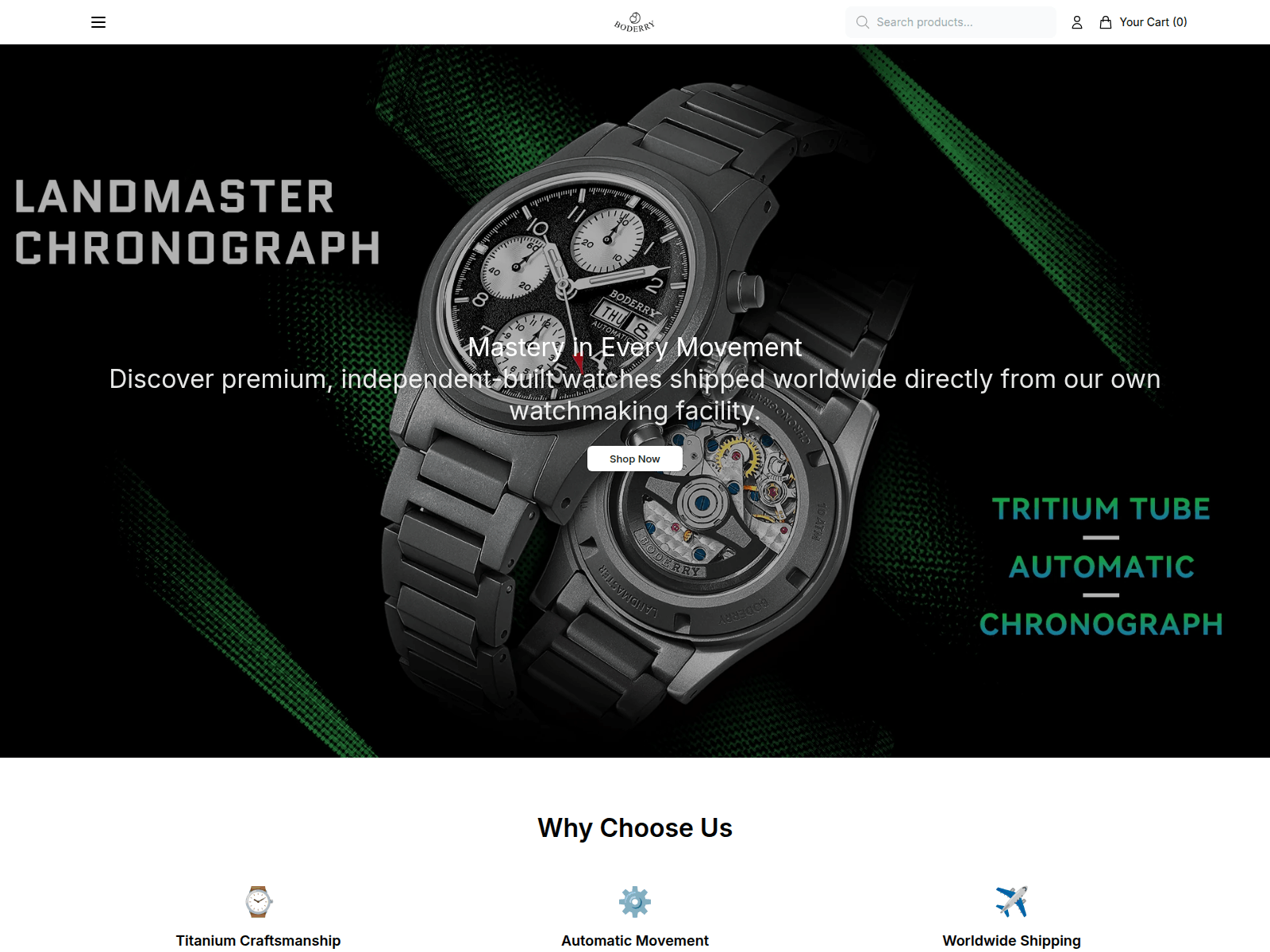 Screenshot of boderryjewelry.shop