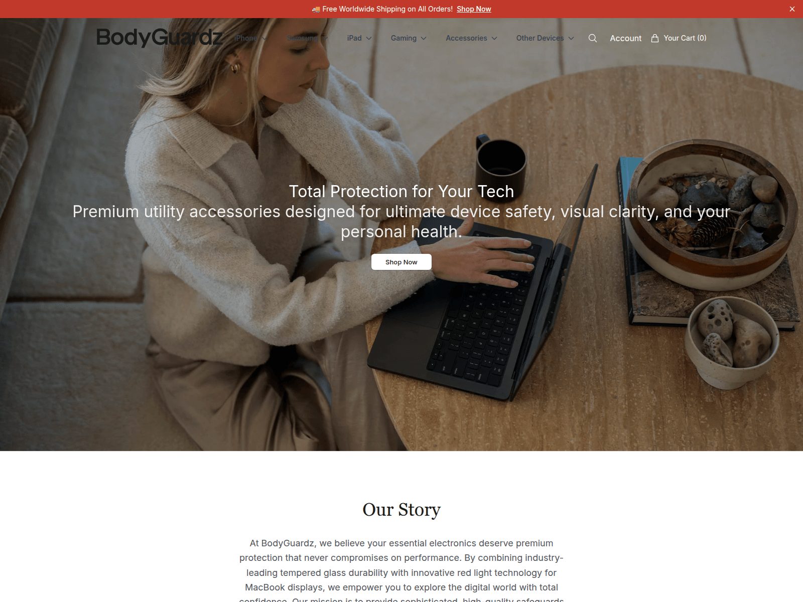 Screenshot of bodyguardzstore.shop