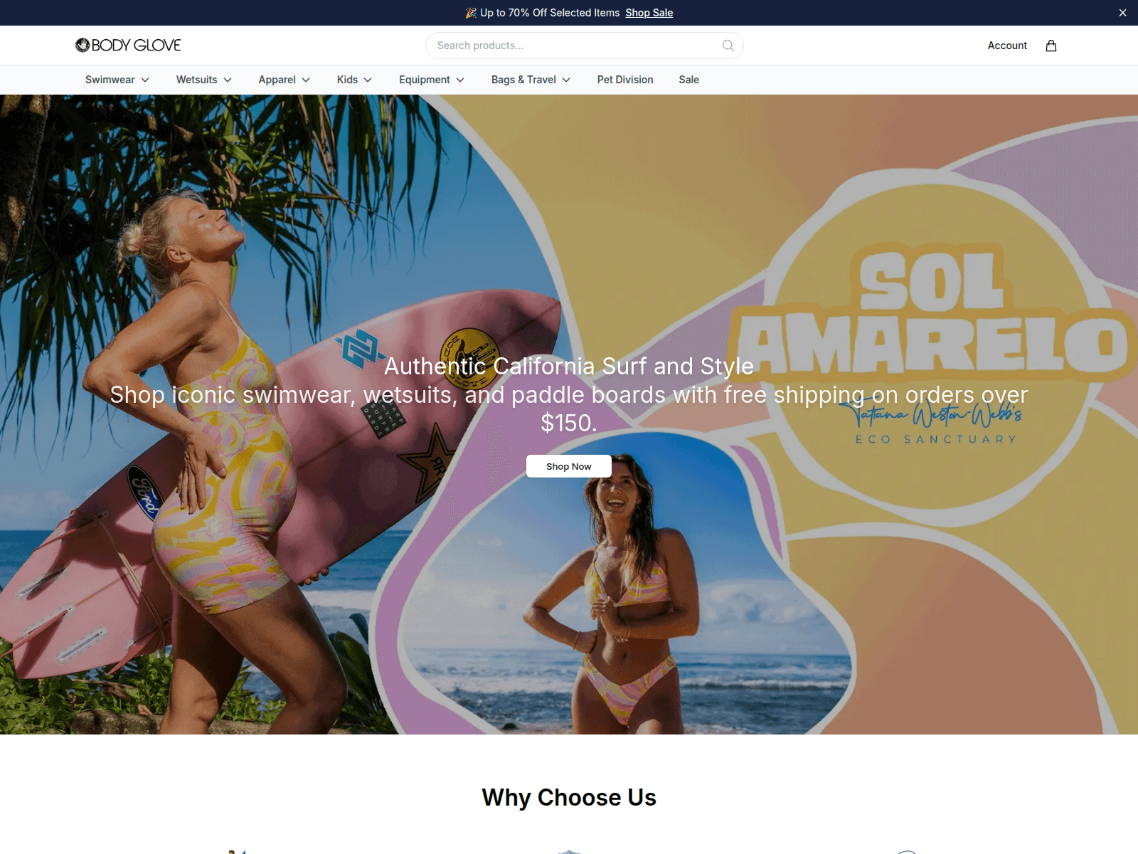 Screenshot of bodygloveofficial.shop
