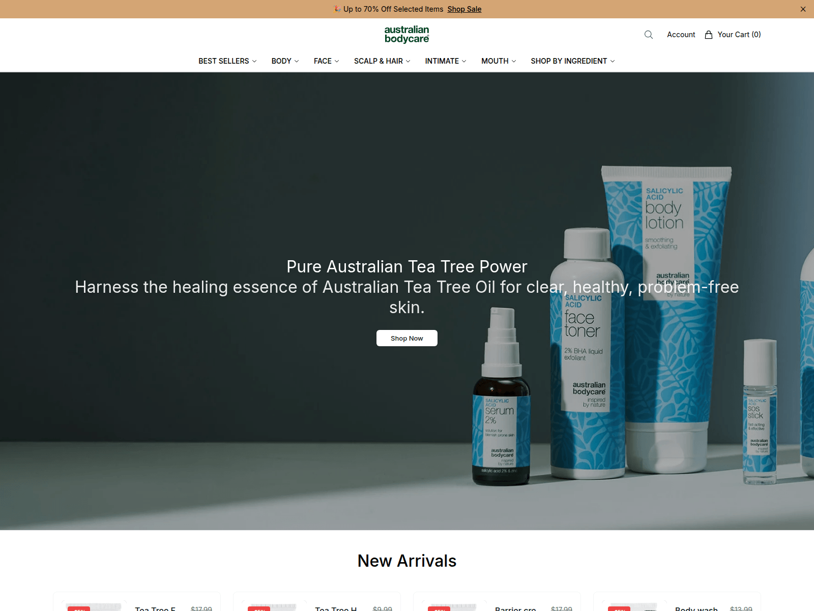 Screenshot of bodycareskin.shop