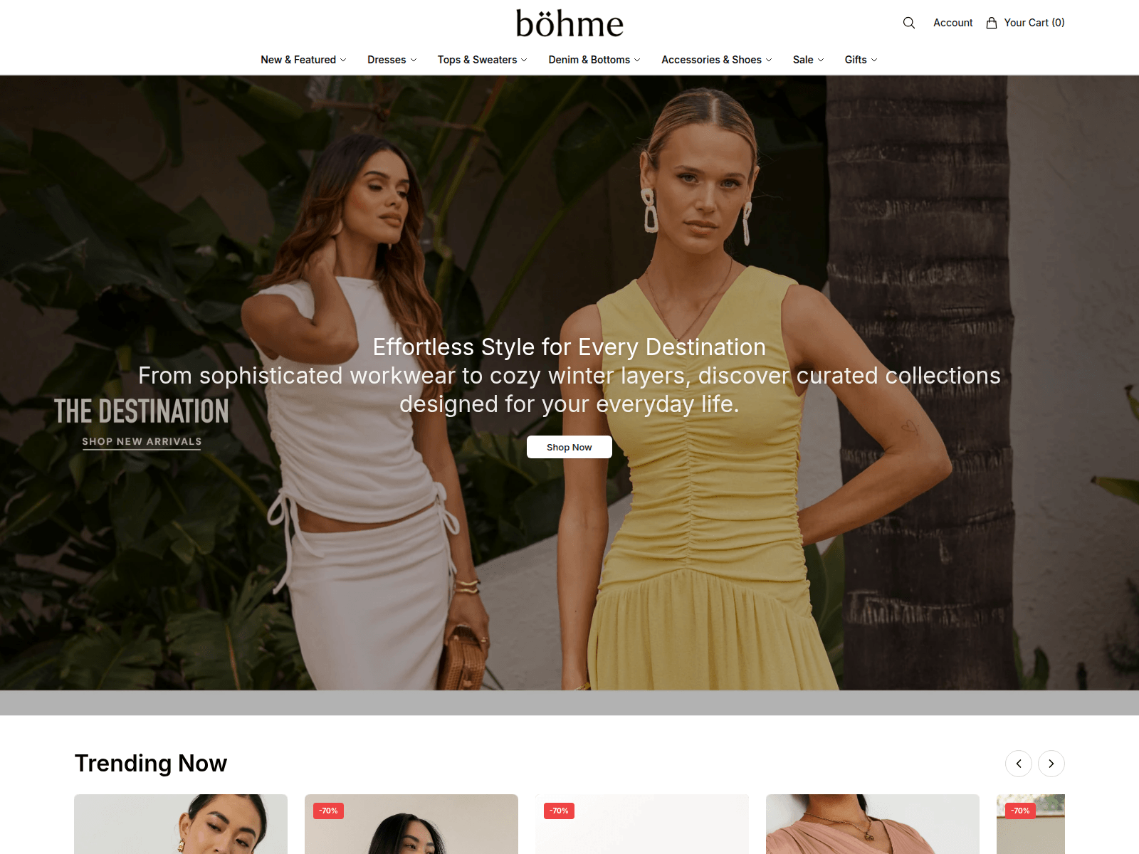 Screenshot of bohme.shop