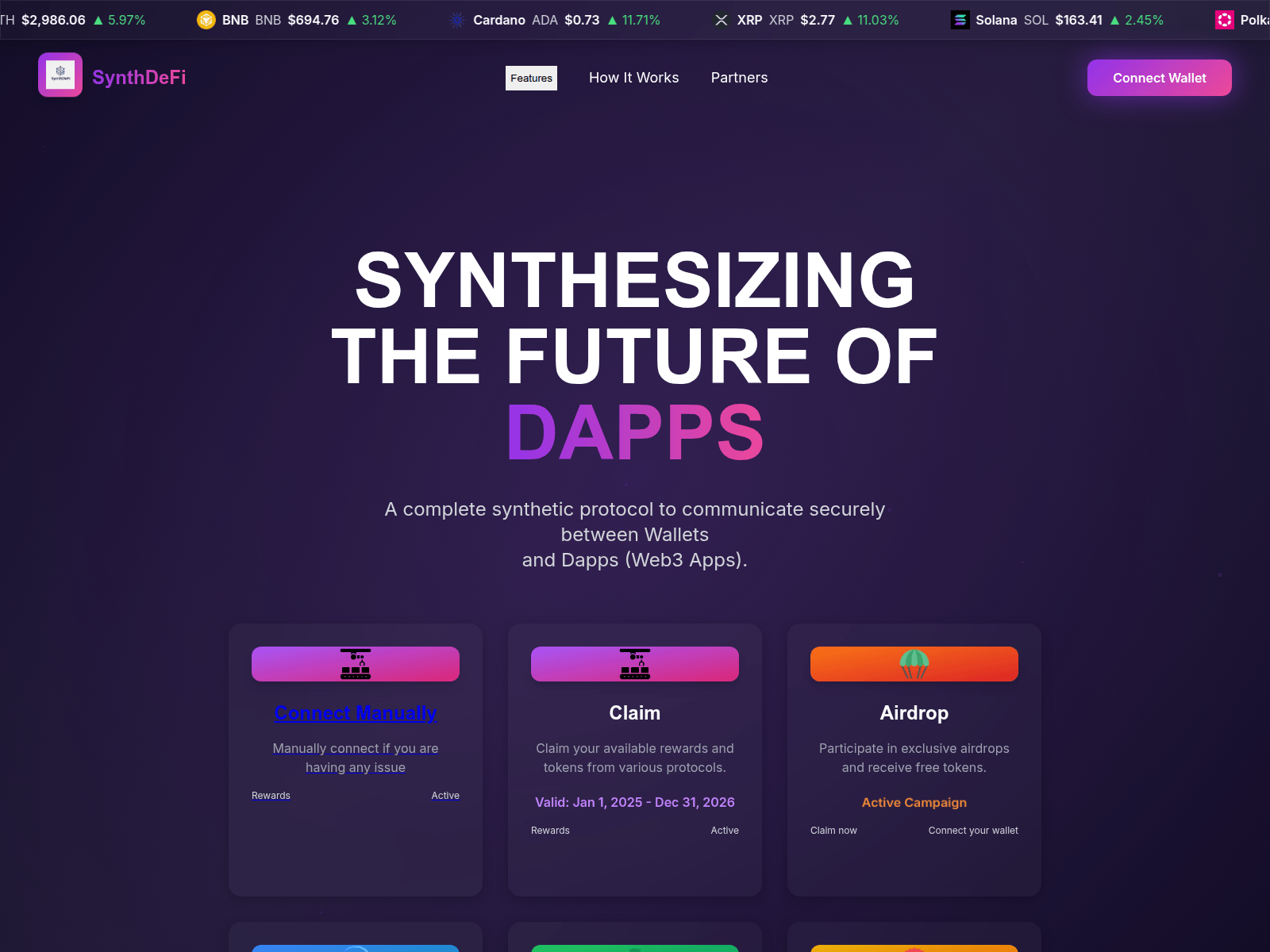 Screenshot of clickdapp.pro