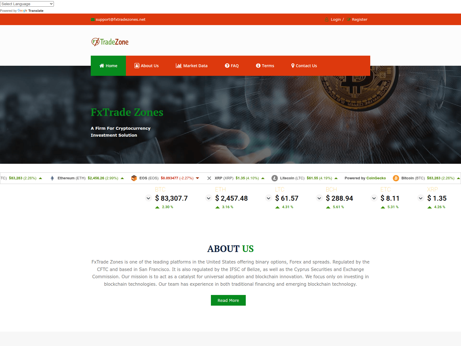Screenshot of koindextradeoption.com