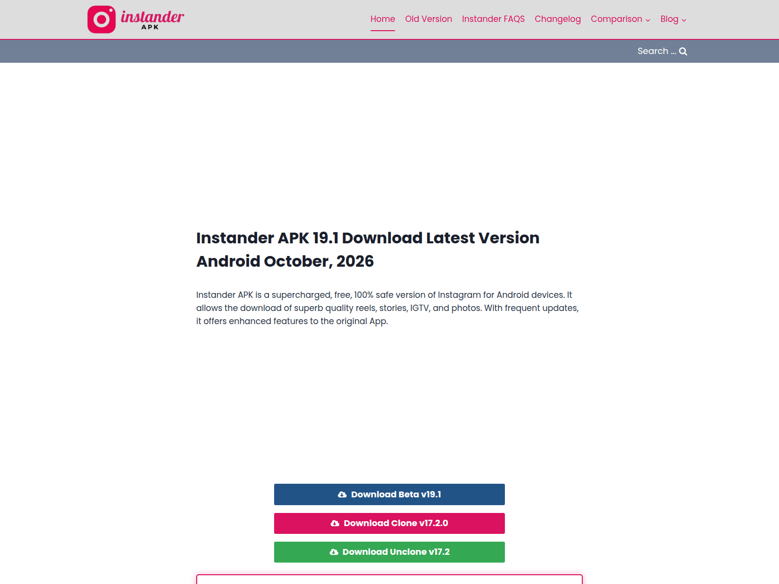 Screenshot of iinstanderapk.com