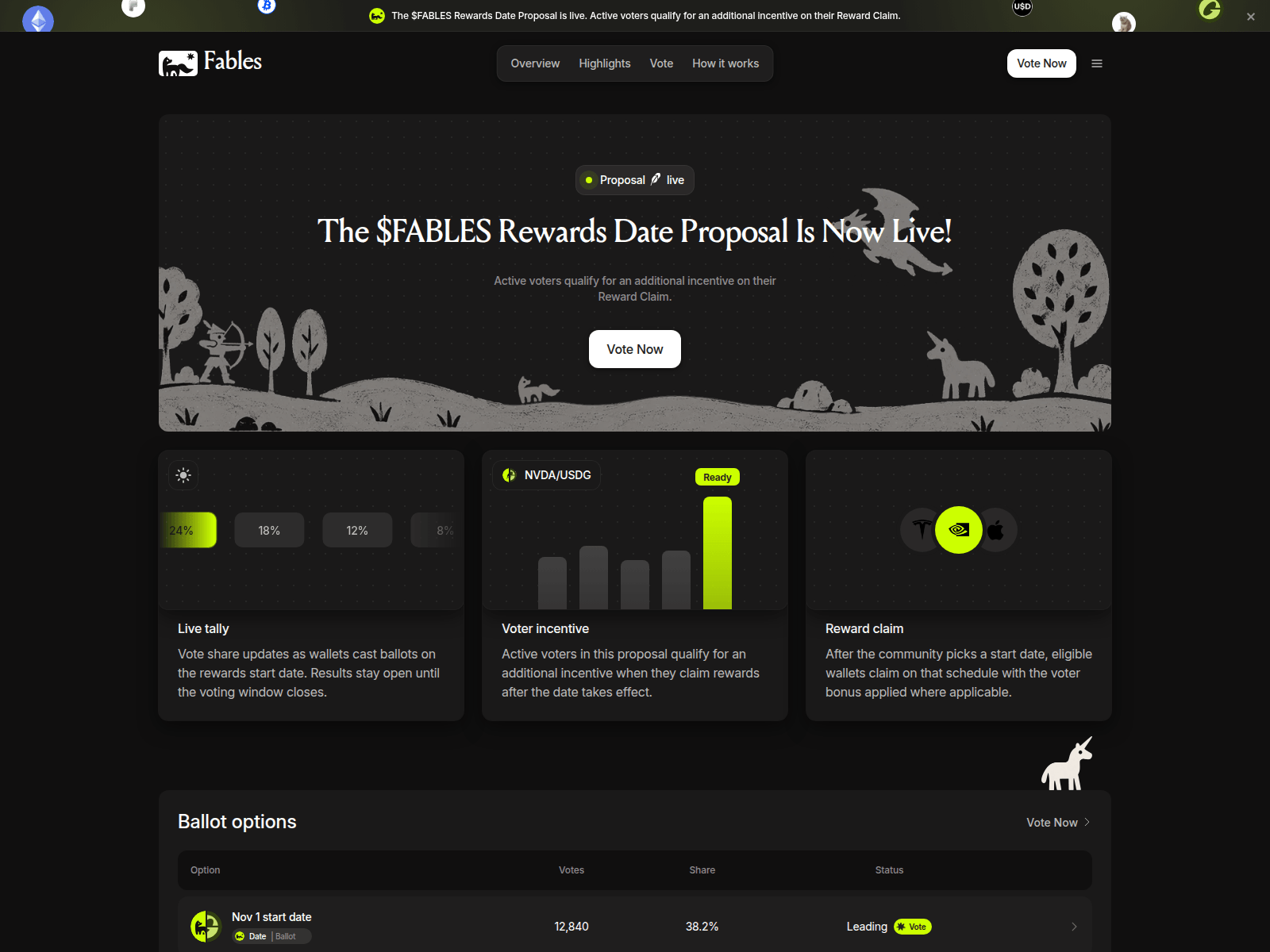 Screenshot of fables-proposals.xyz
