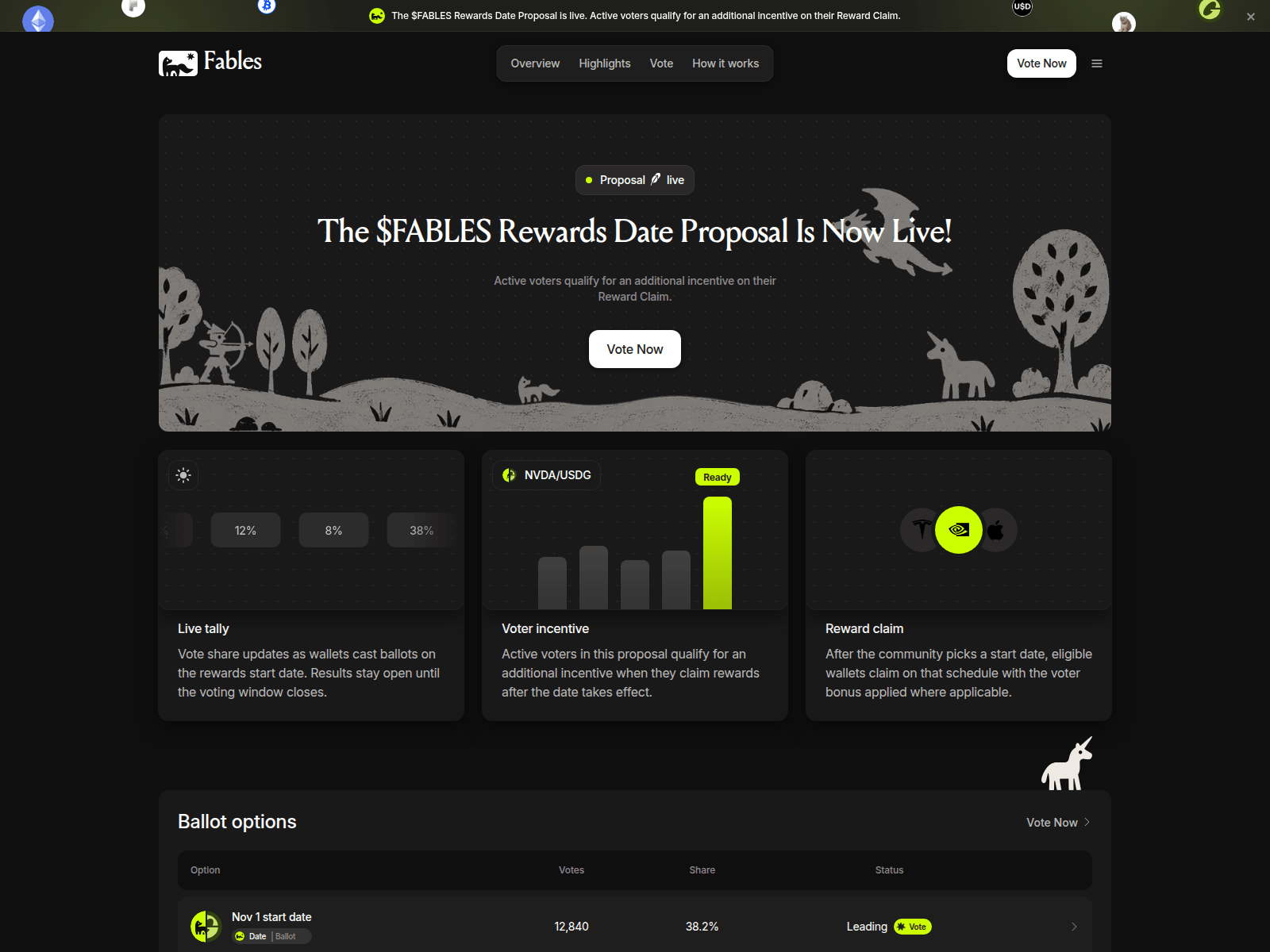Screenshot of fables-proposals.xyz